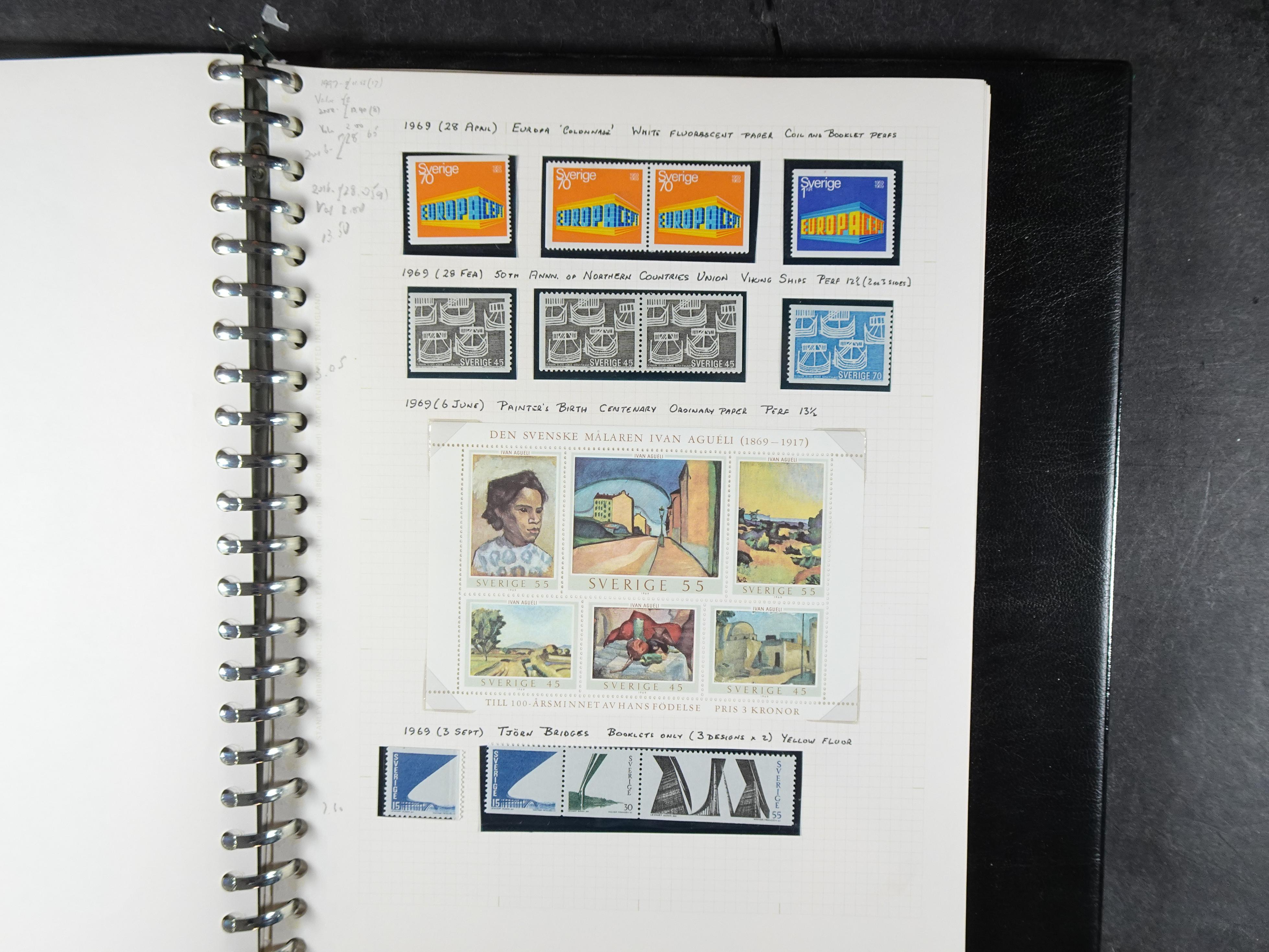 leuke verzameling. 1910-1971 op blanco albumbladen, bevat veel partijtjes.  32