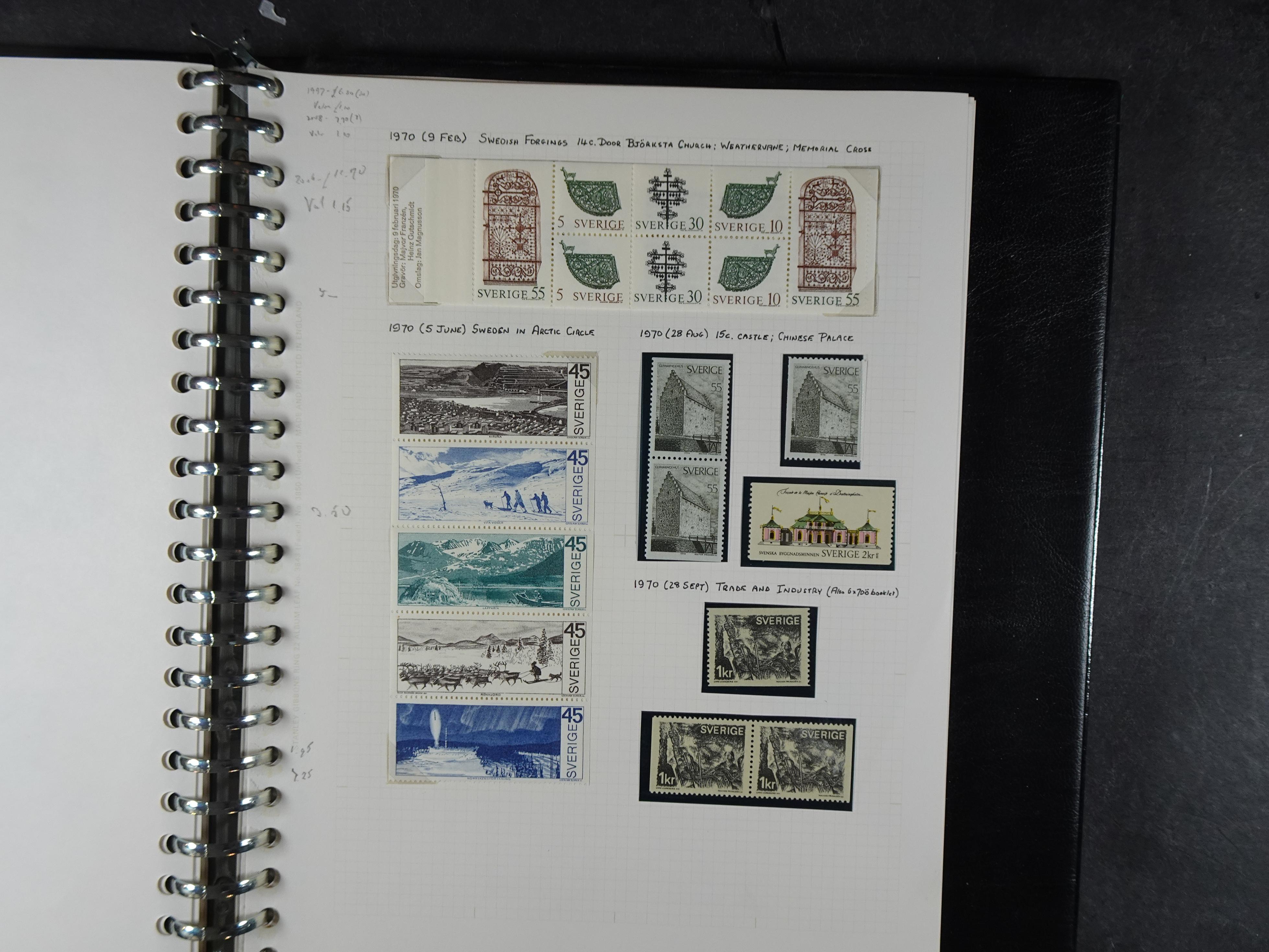 leuke verzameling. 1910-1971 op blanco albumbladen, bevat veel partijtjes.  35