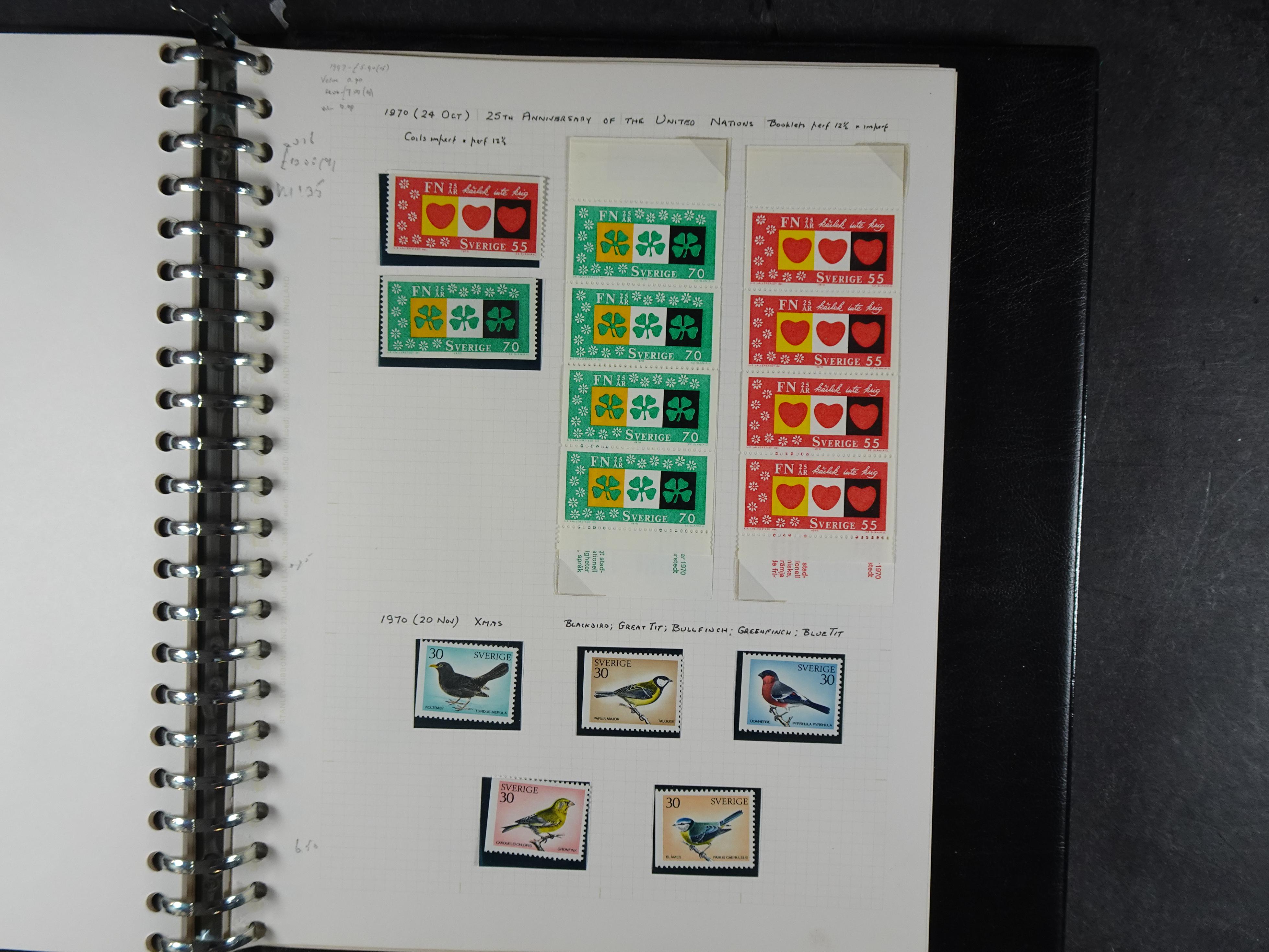 leuke verzameling. 1910-1971 op blanco albumbladen, bevat veel partijtjes.  36