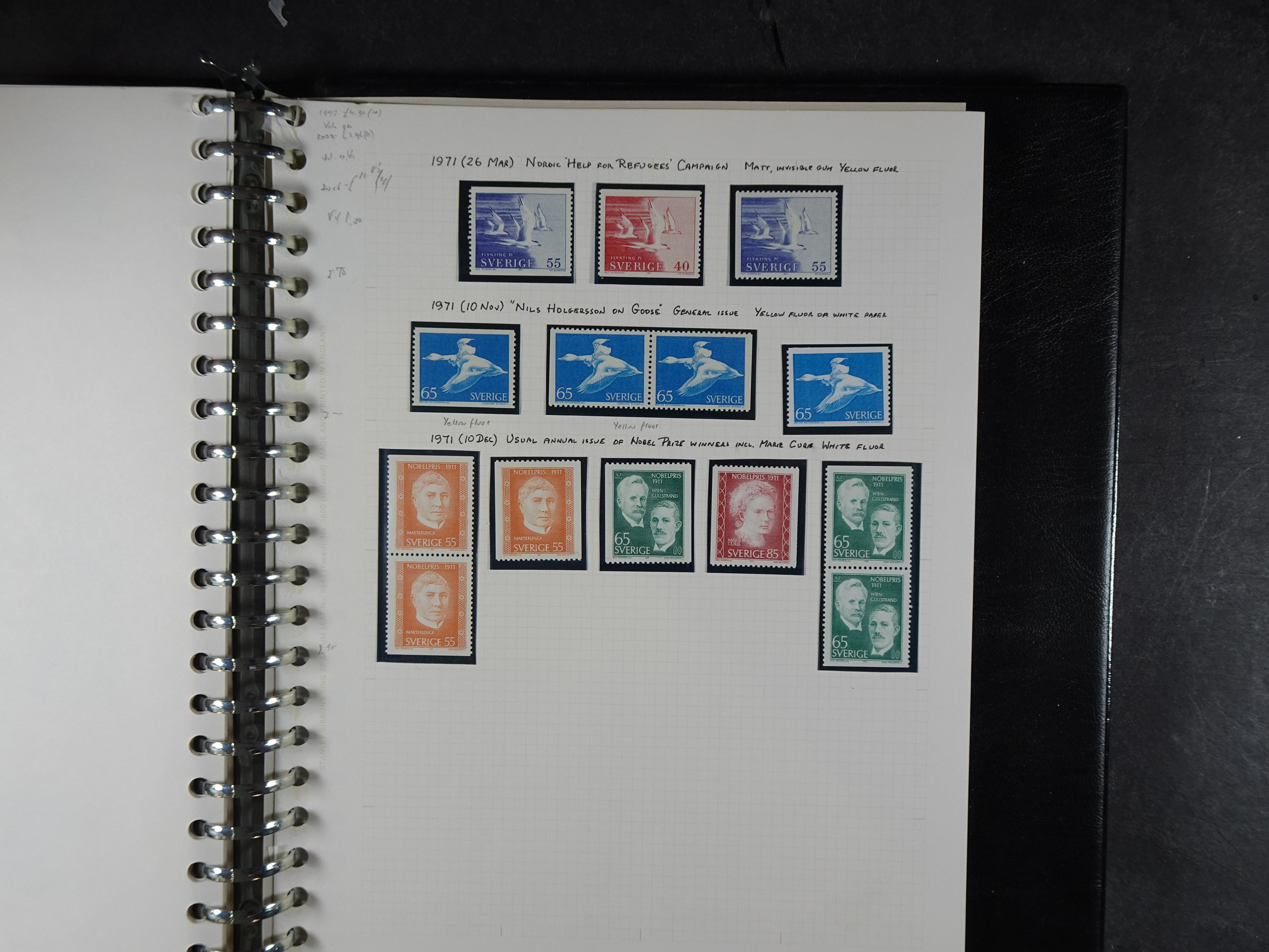 leuke verzameling. 1910-1971 op blanco albumbladen, bevat veel partijtjes.  39