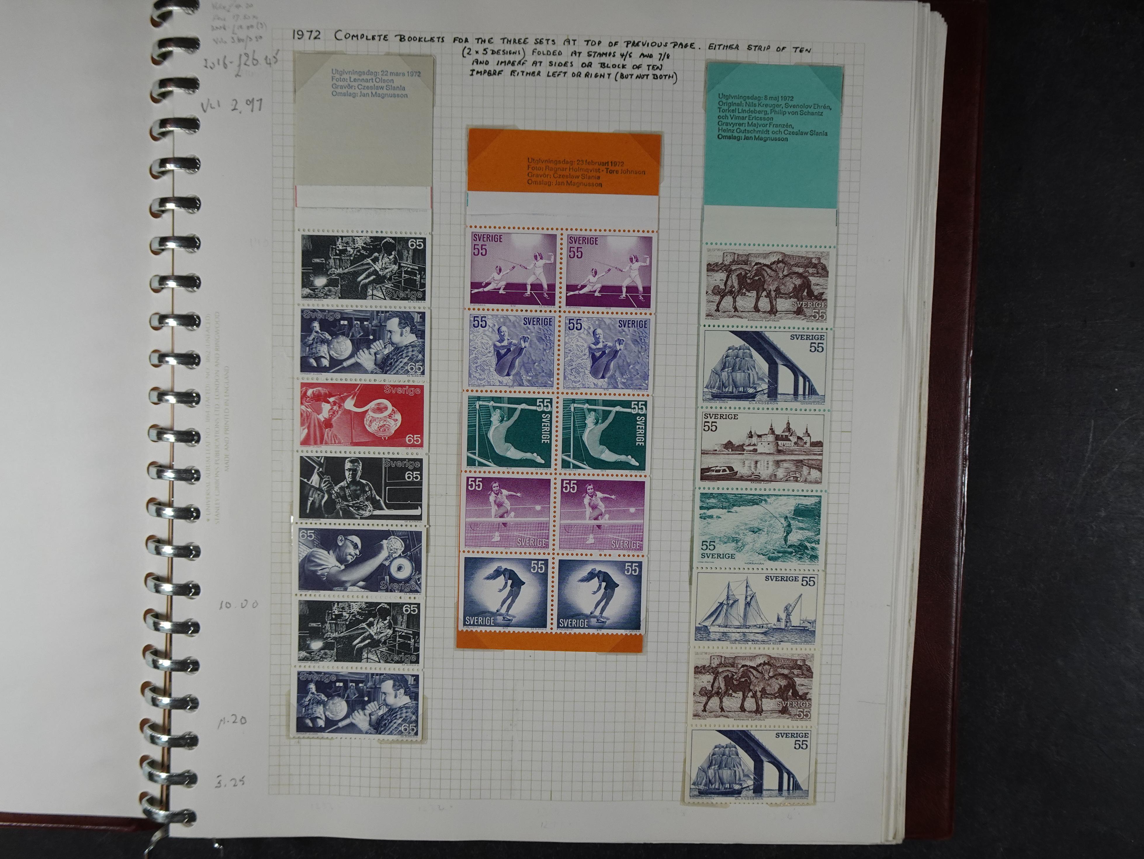 verzameling 1972-1991 op blauwe albumblaadjes. Bevat ook boekjes.
 2