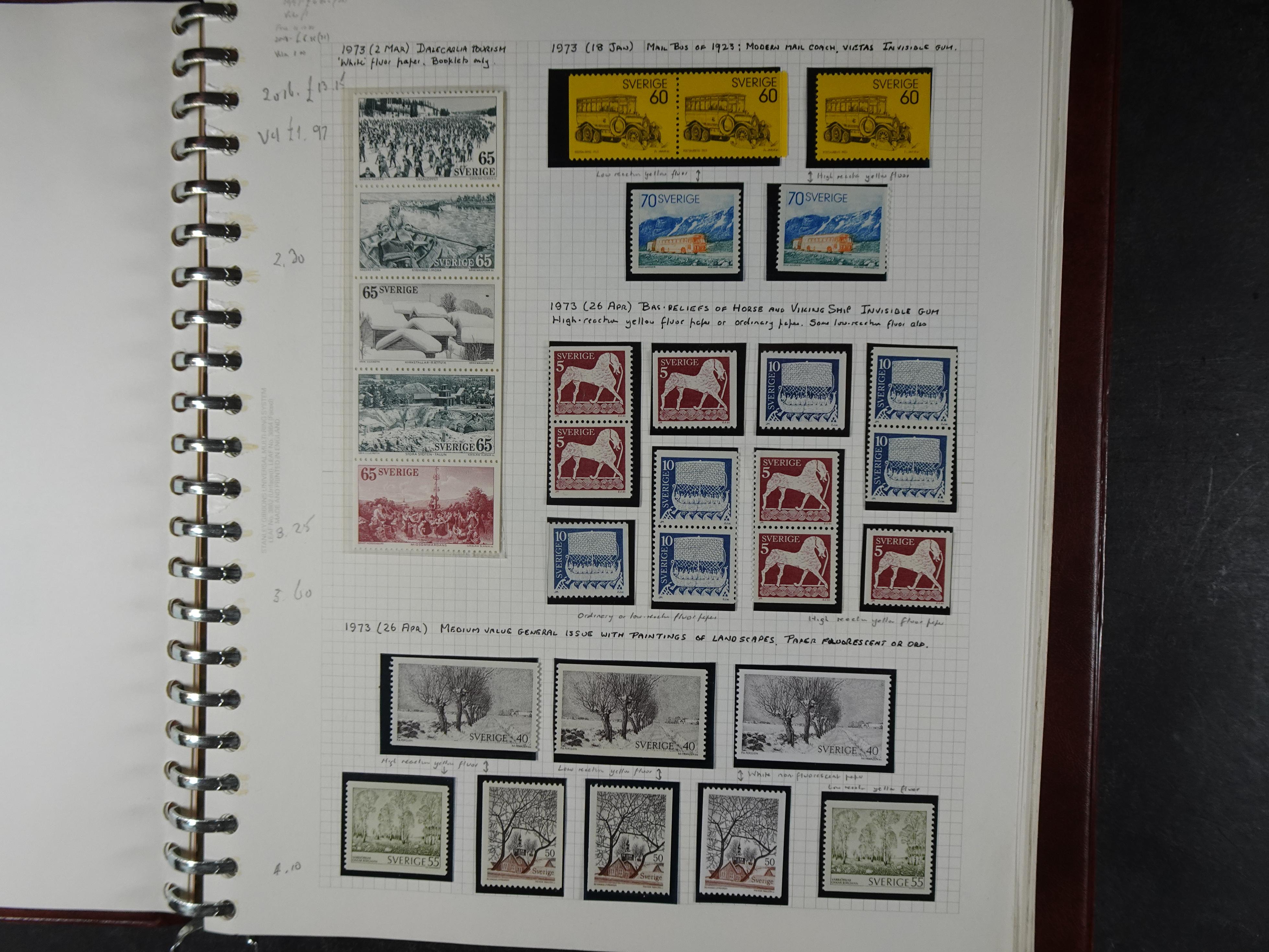 verzameling 1972-1991 op blauwe albumblaadjes. Bevat ook boekjes.
 5