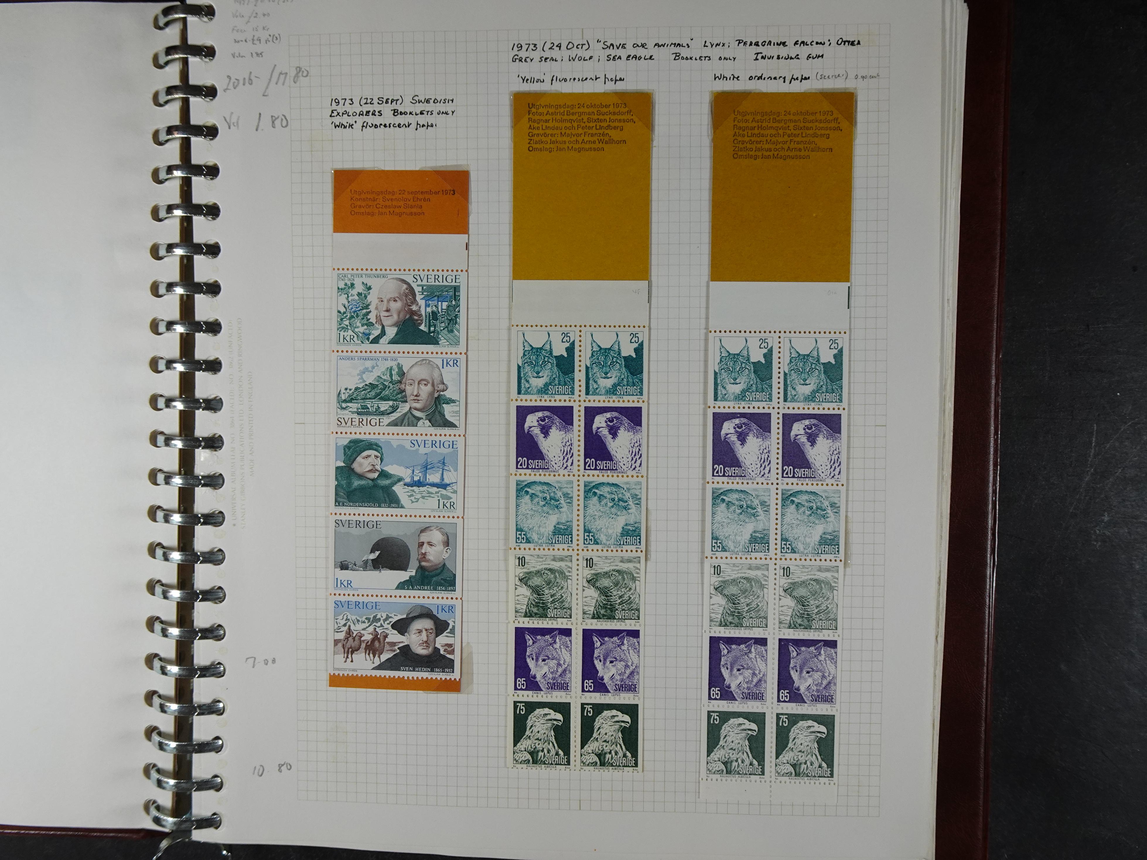 verzameling 1972-1991 op blauwe albumblaadjes. Bevat ook boekjes.
 7