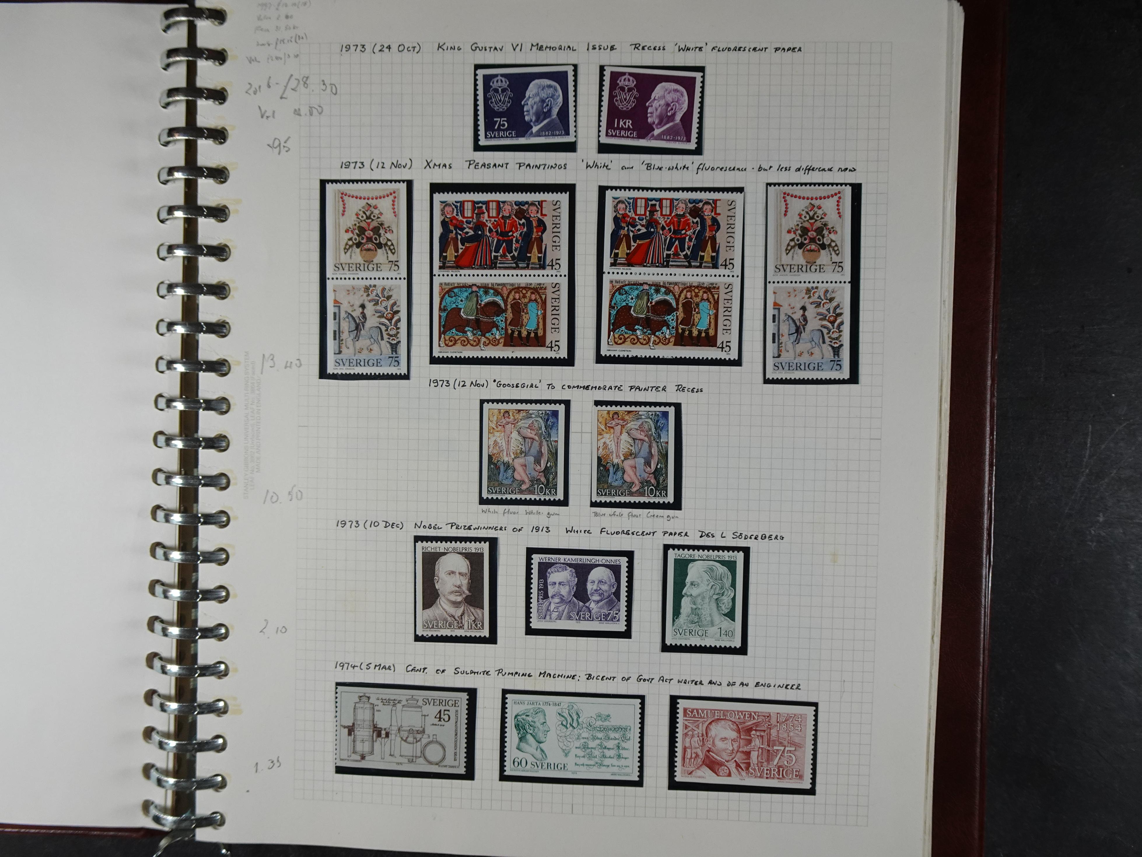 verzameling 1972-1991 op blauwe albumblaadjes. Bevat ook boekjes.
 8