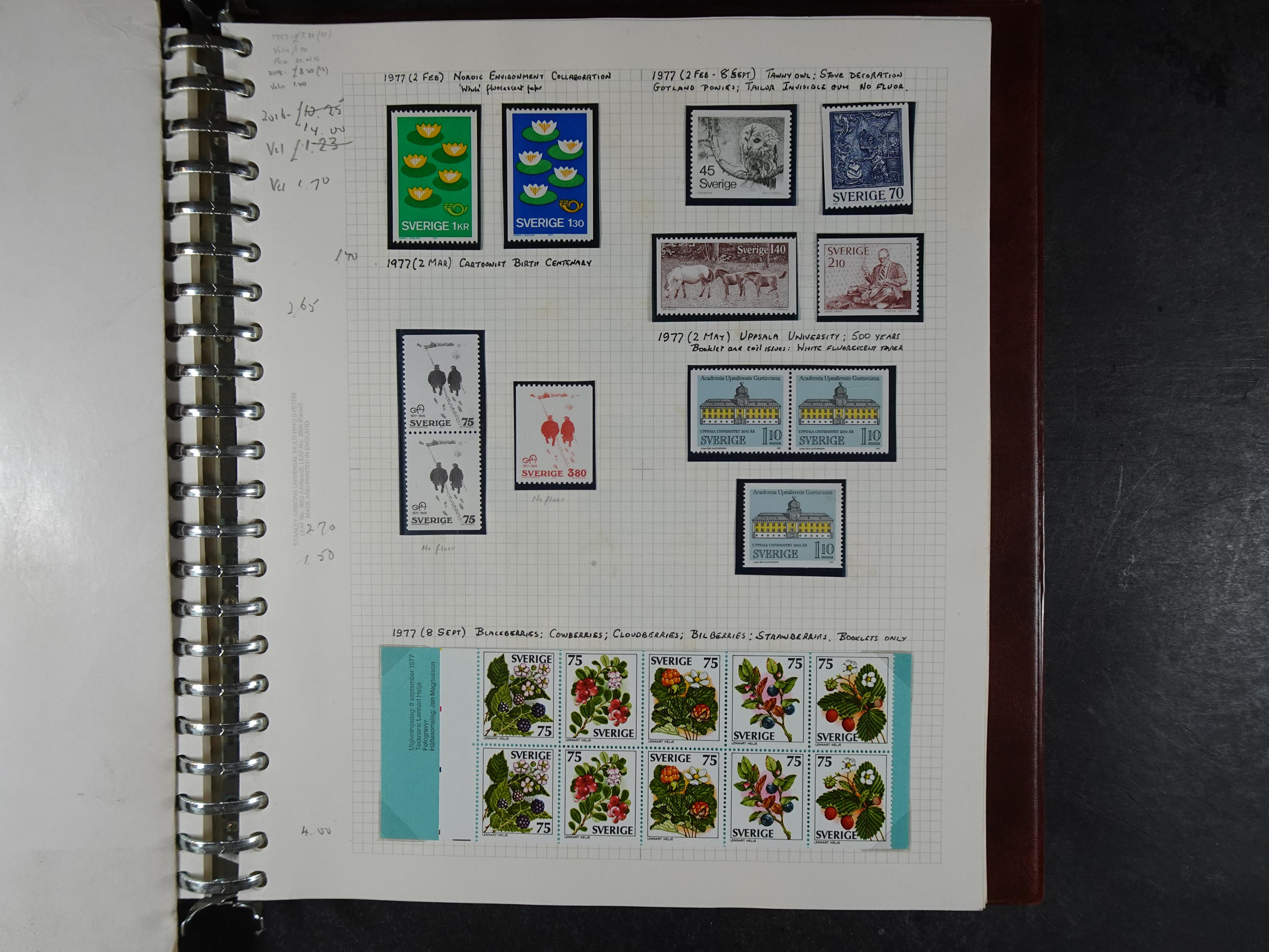 verzameling 1972-1991 op blauwe albumblaadjes. Bevat ook boekjes.
 22