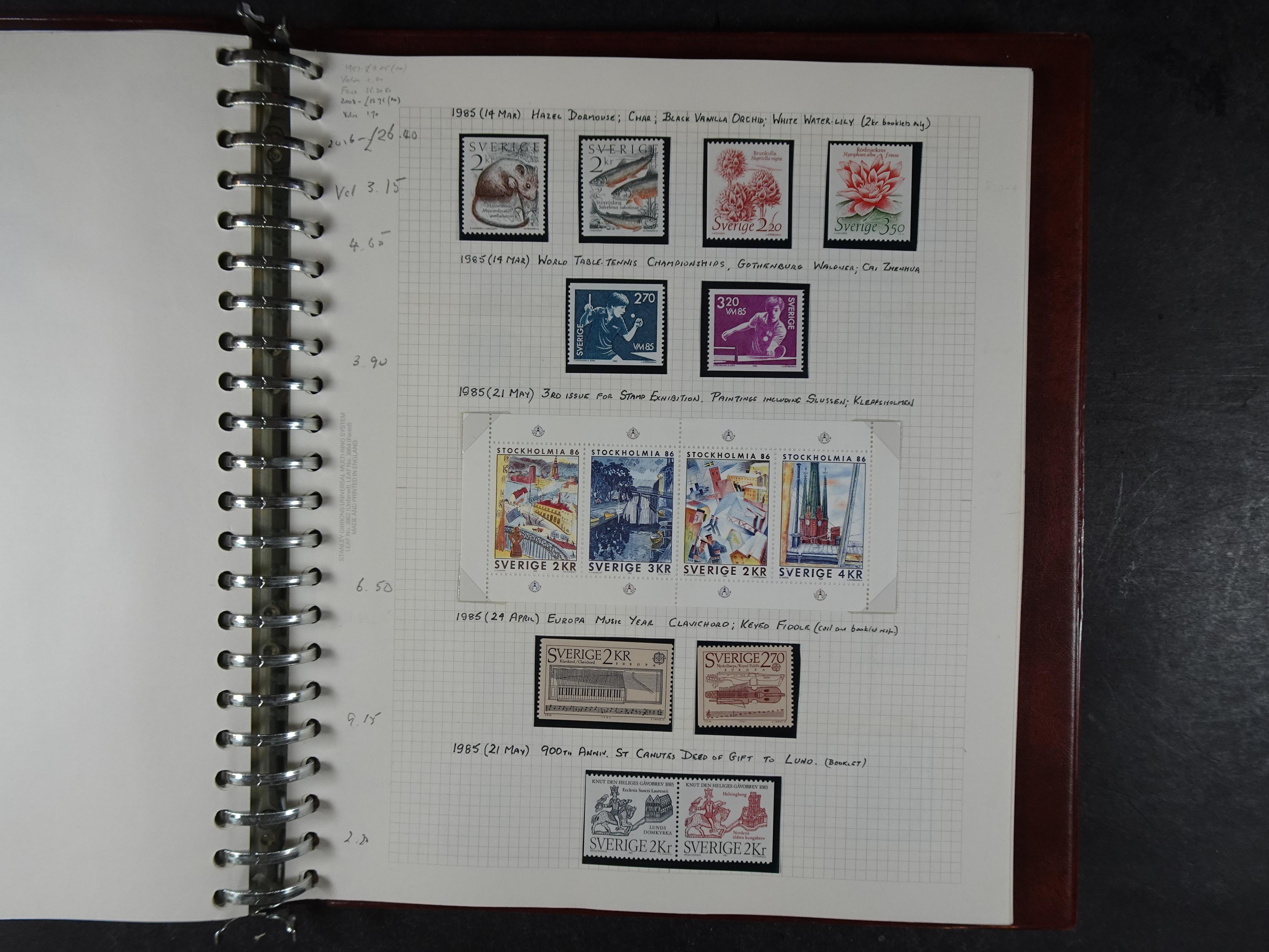 verzameling 1972-1991 op blauwe albumblaadjes. Bevat ook boekjes.
 45