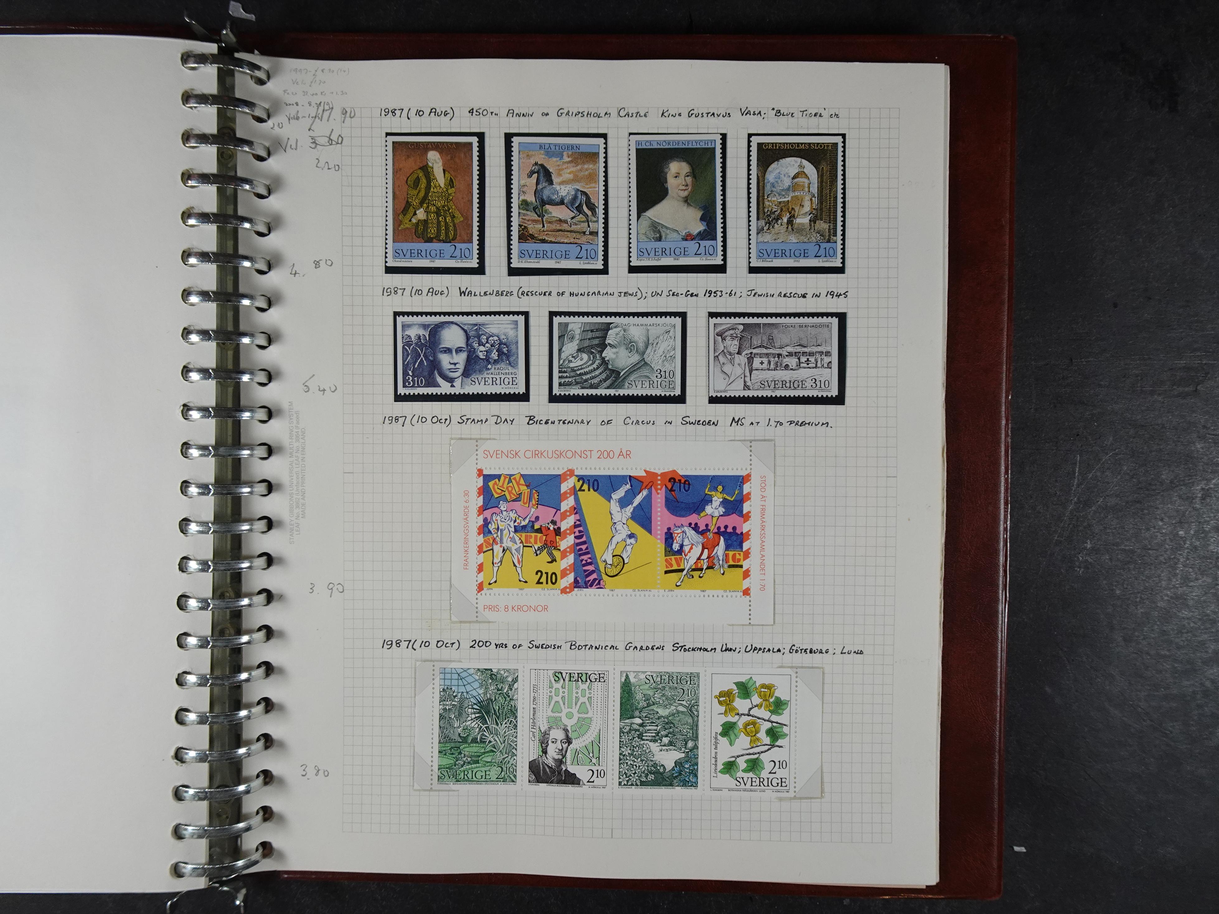 verzameling 1972-1991 op blauwe albumblaadjes. Bevat ook boekjes.
 51