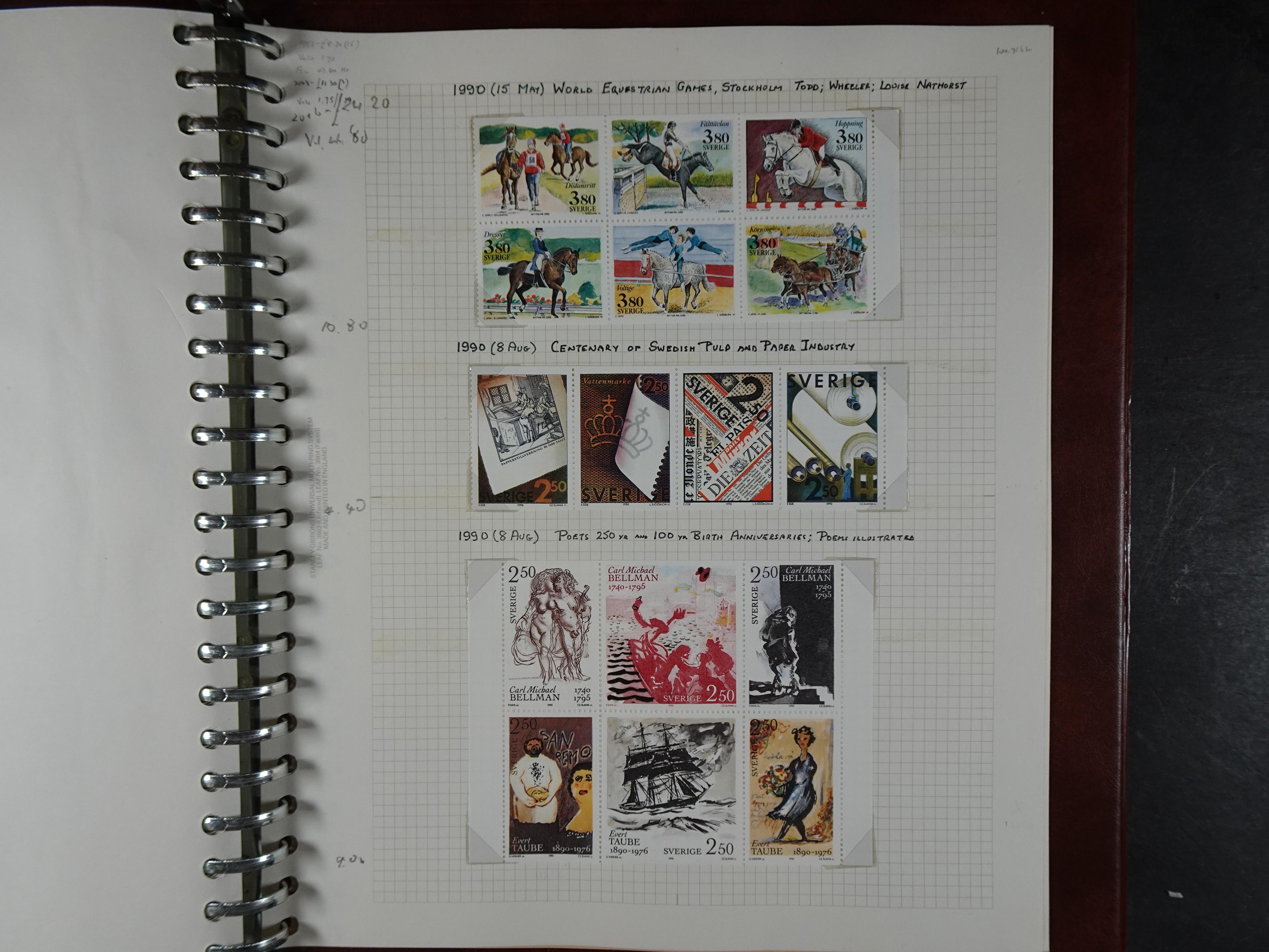 verzameling 1972-1991 op blauwe albumblaadjes. Bevat ook boekjes.
 58