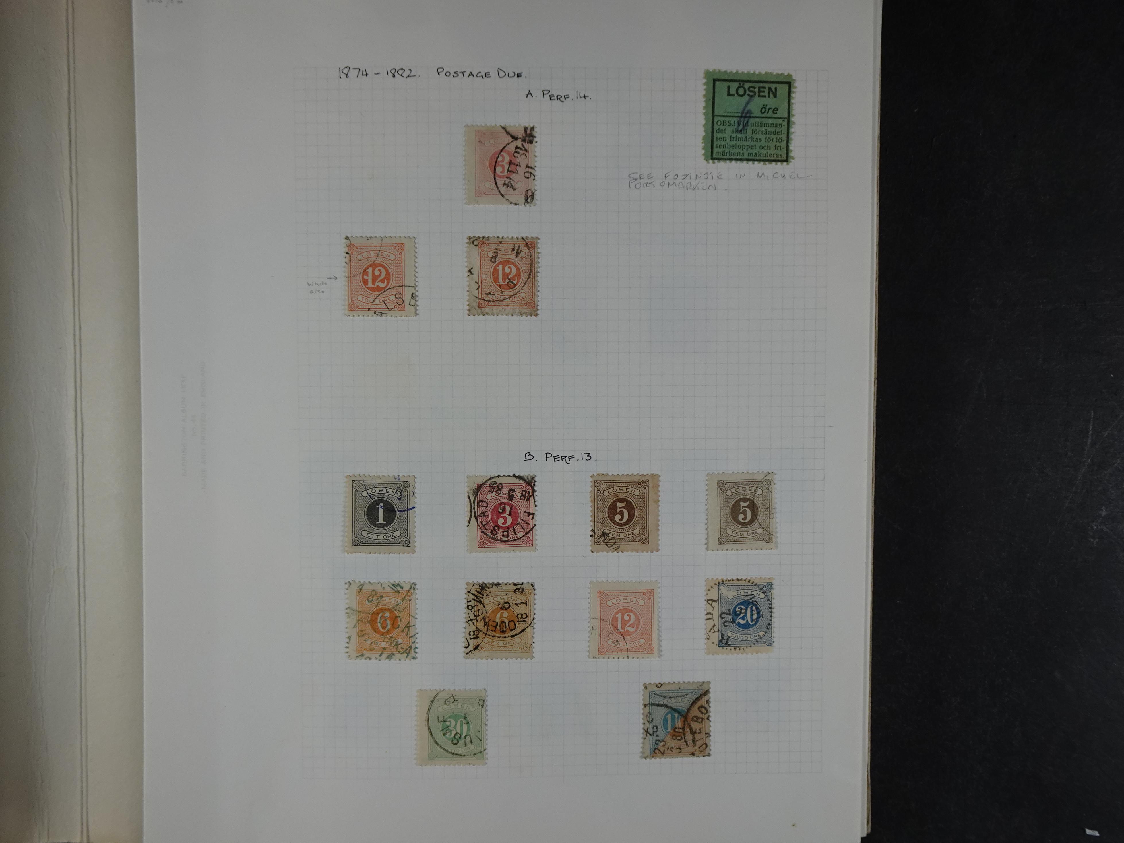 Verzameling met leuk klassiek op blanco albumblaadjes in 2 klembanden. 10