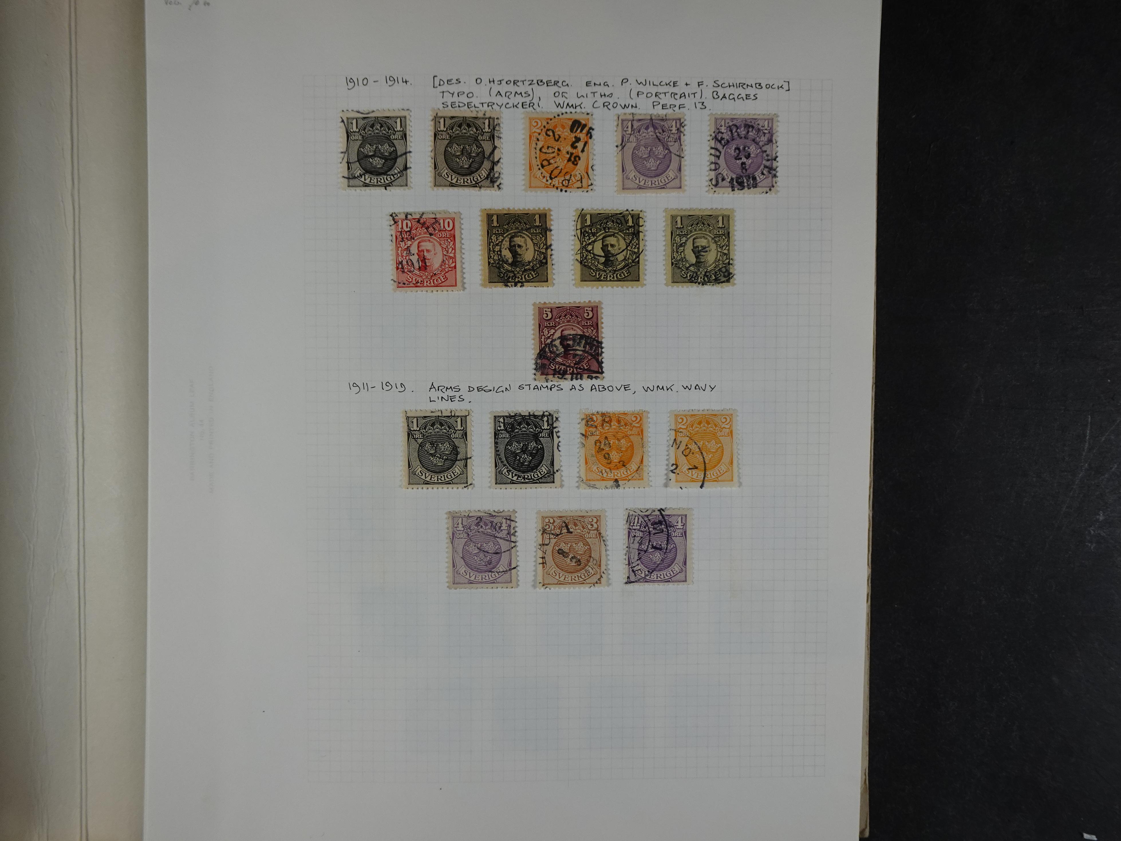 Verzameling met leuk klassiek op blanco albumblaadjes in 2 klembanden. 14