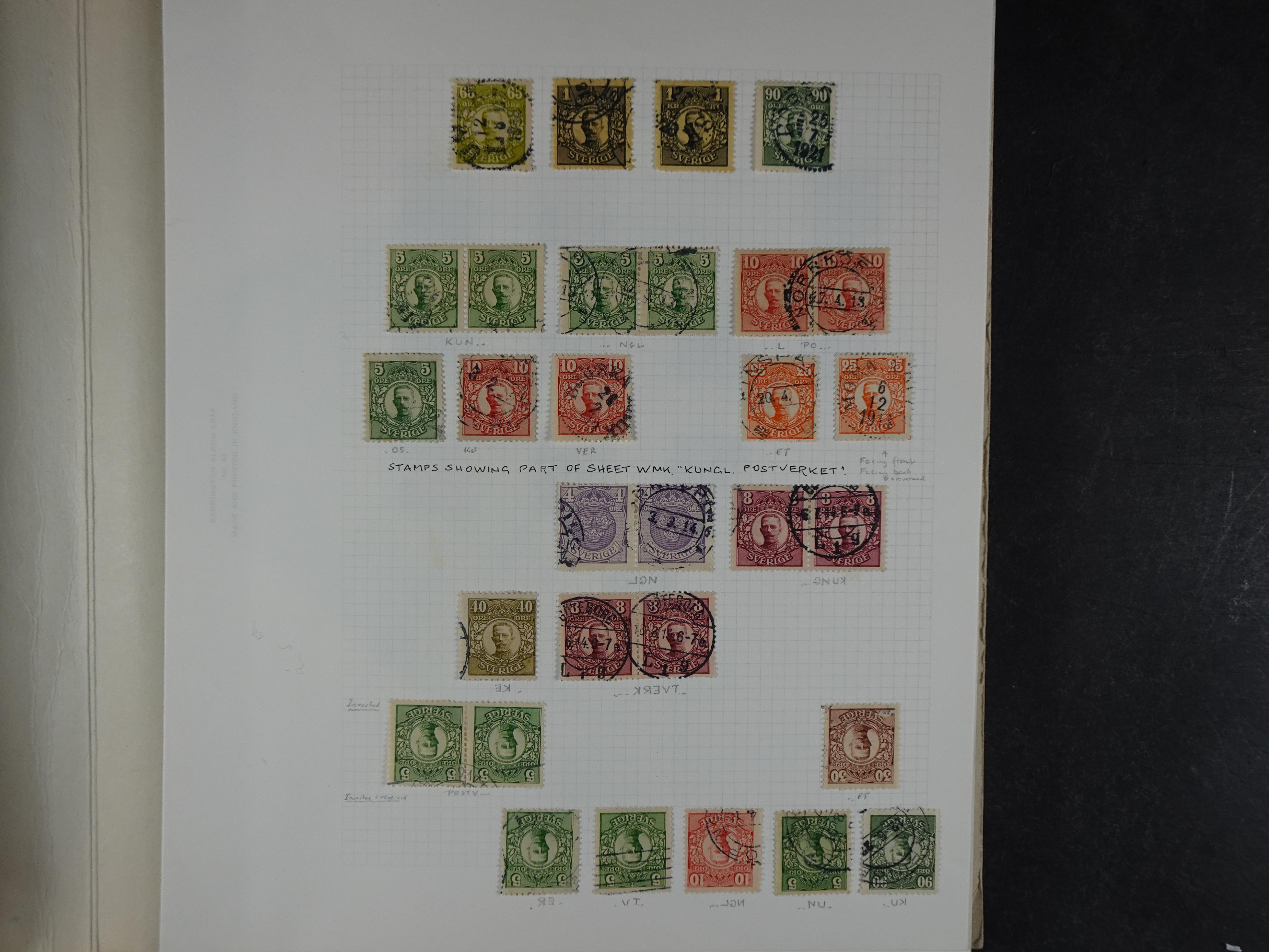 Verzameling met leuk klassiek op blanco albumblaadjes in 2 klembanden. 16