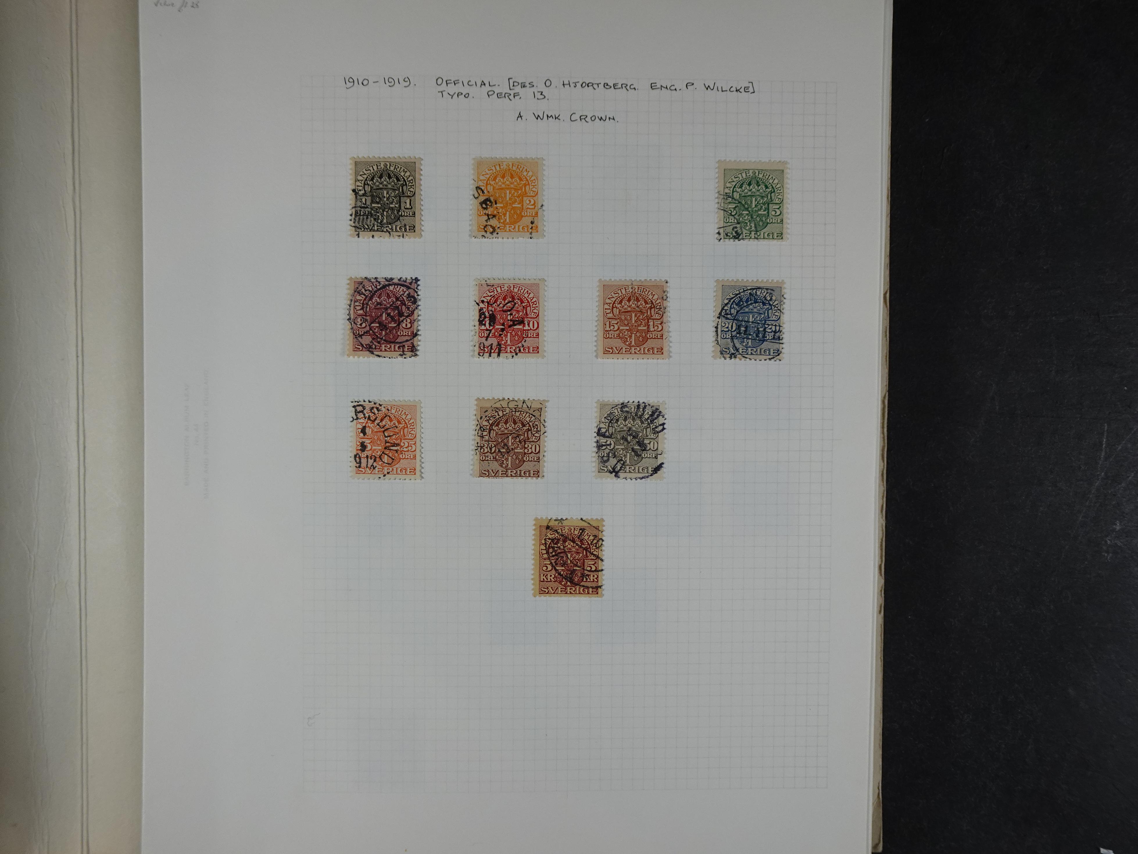 Verzameling met leuk klassiek op blanco albumblaadjes in 2 klembanden. 17