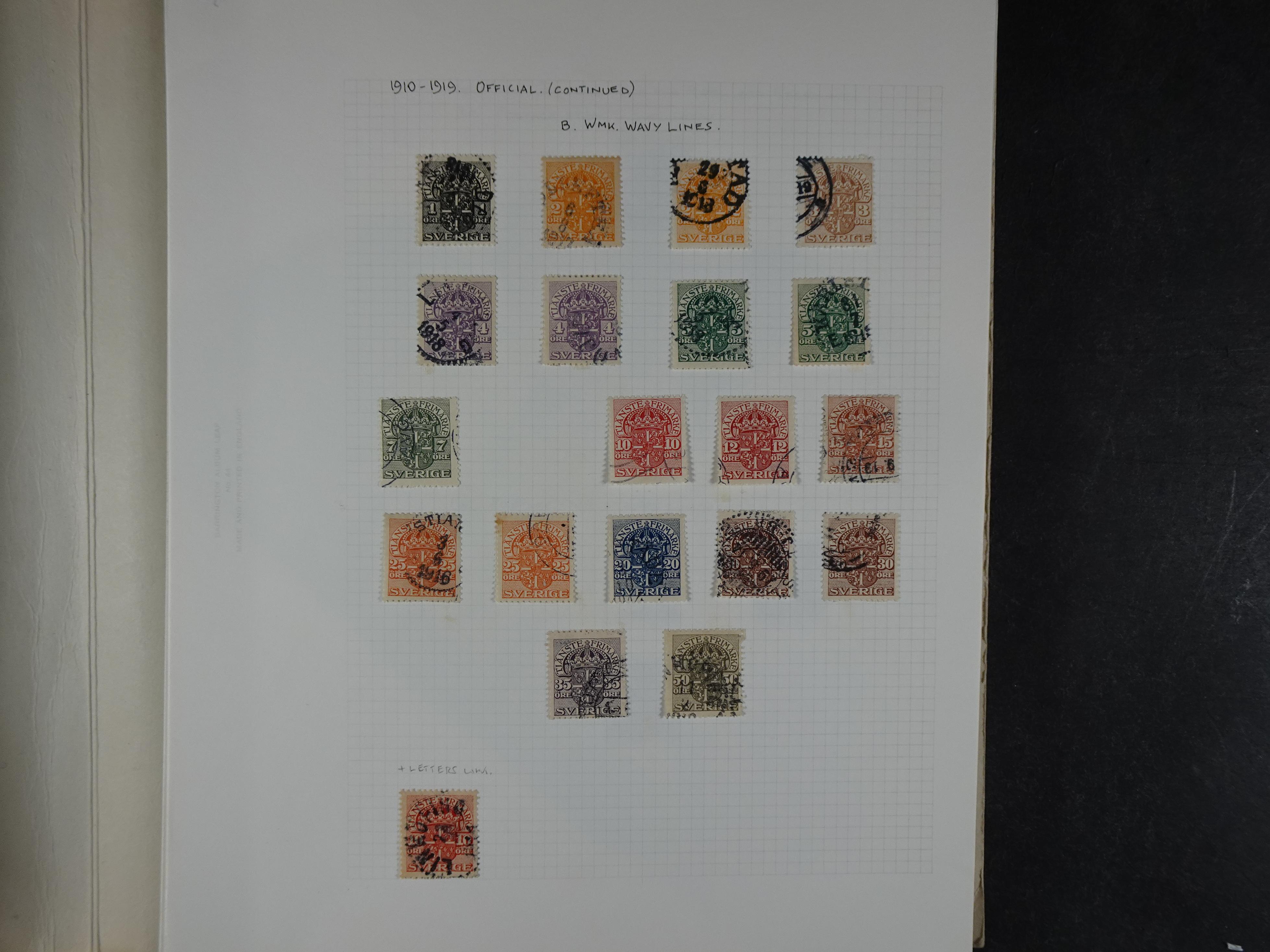 Verzameling met leuk klassiek op blanco albumblaadjes in 2 klembanden. 18