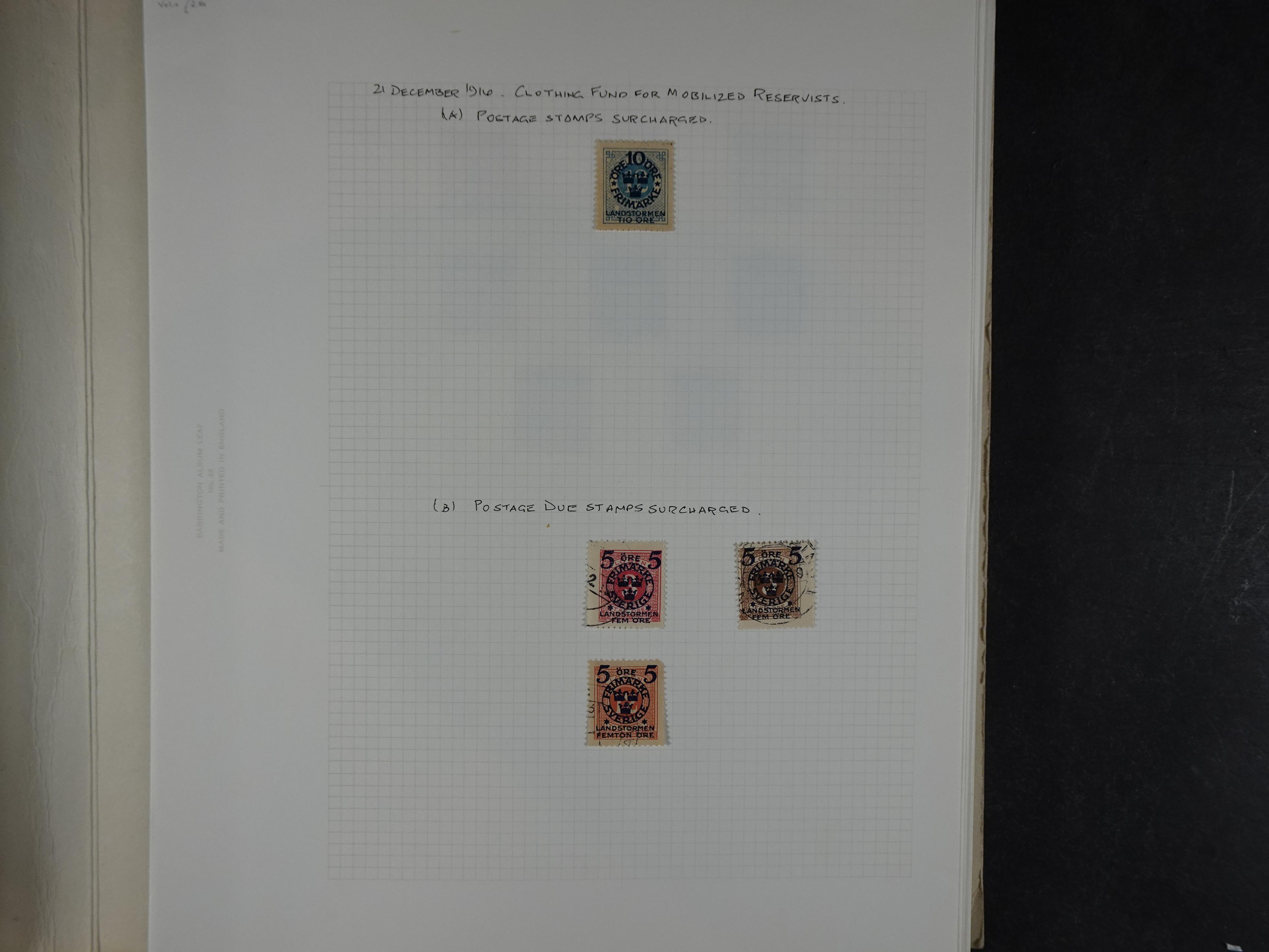 Verzameling met leuk klassiek op blanco albumblaadjes in 2 klembanden. 19