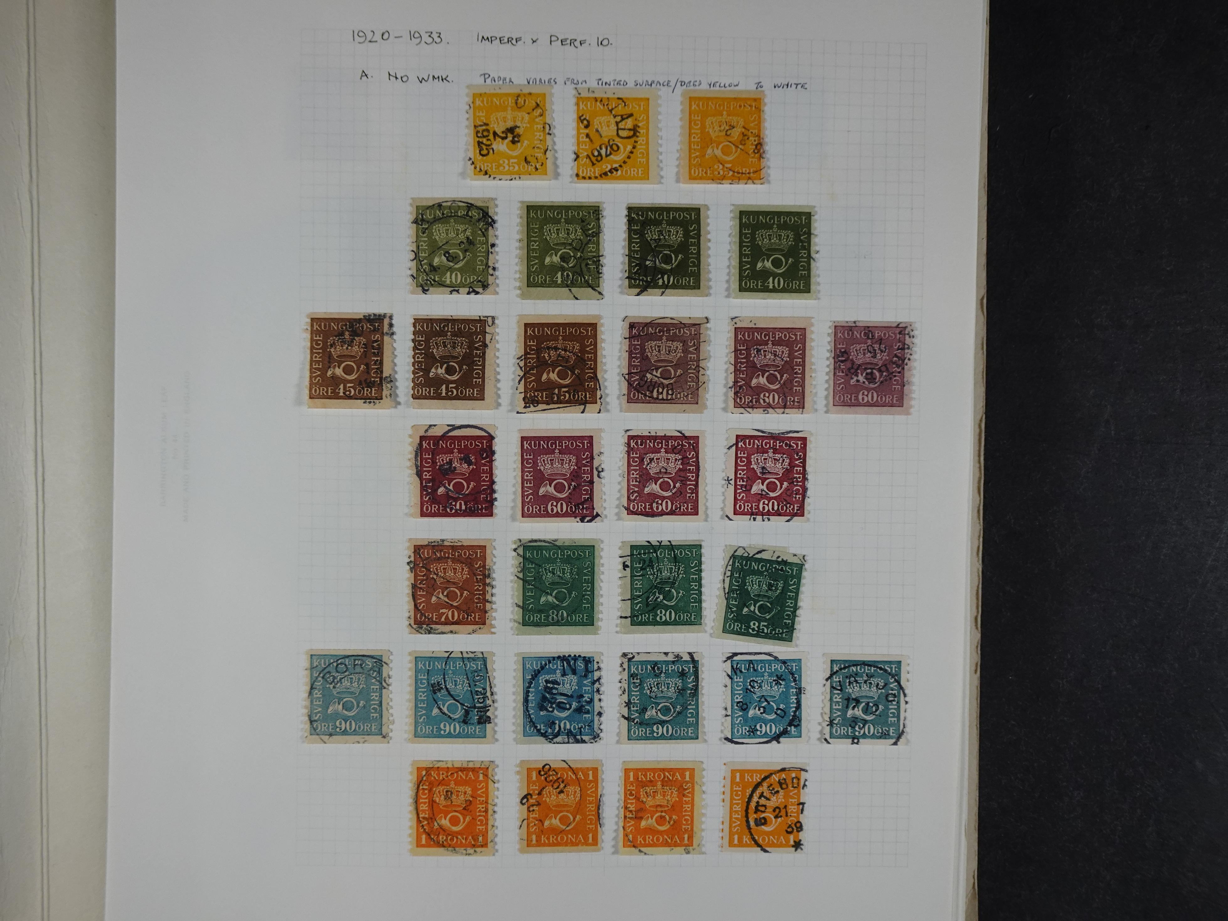 Verzameling met leuk klassiek op blanco albumblaadjes in 2 klembanden. 25