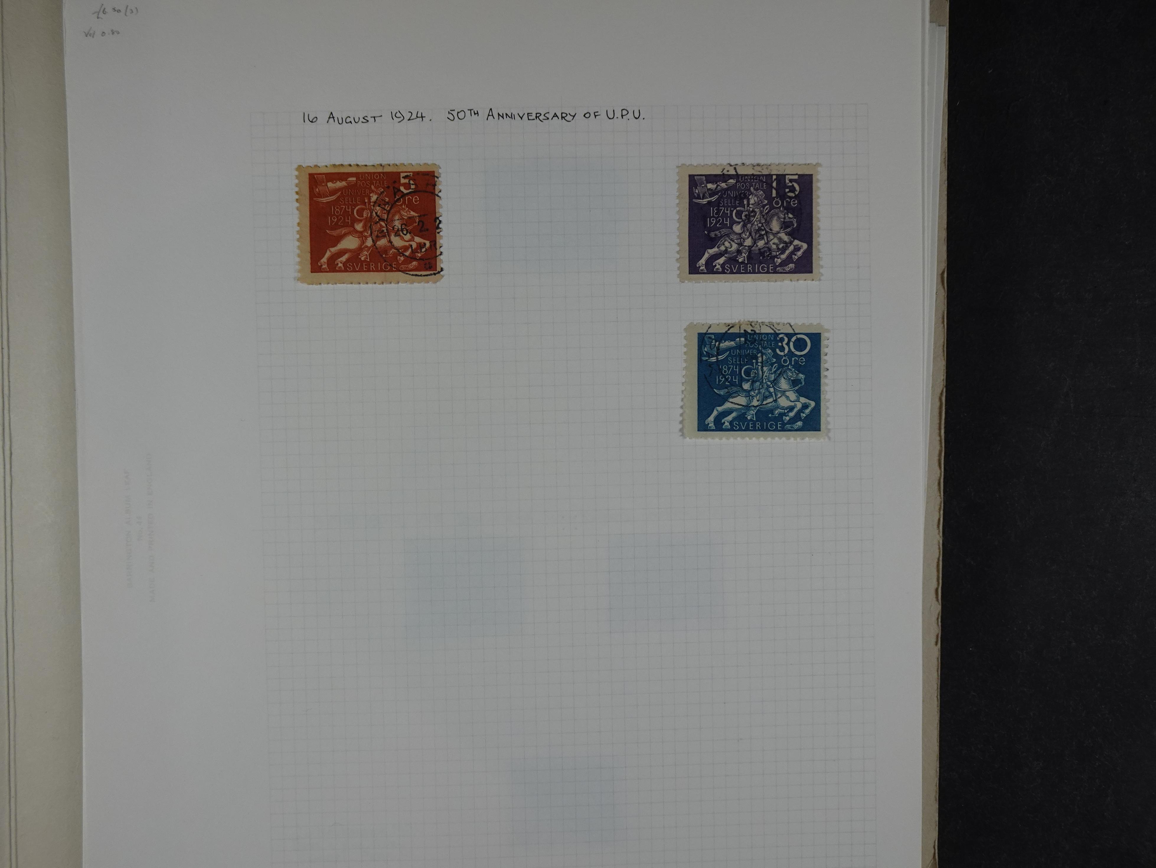 Verzameling met leuk klassiek op blanco albumblaadjes in 2 klembanden. 30