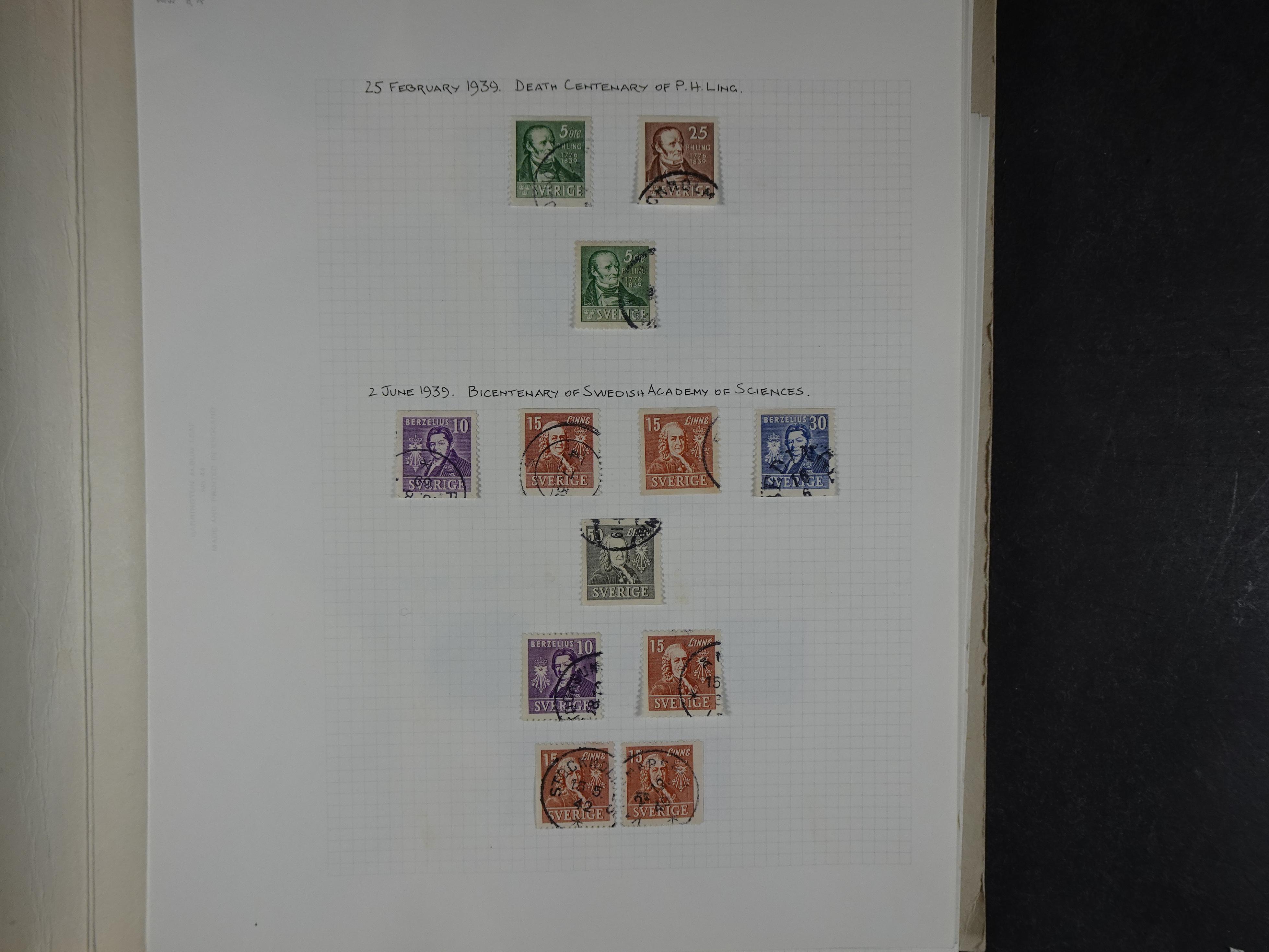 Verzameling met leuk klassiek op blanco albumblaadjes in 2 klembanden. 38