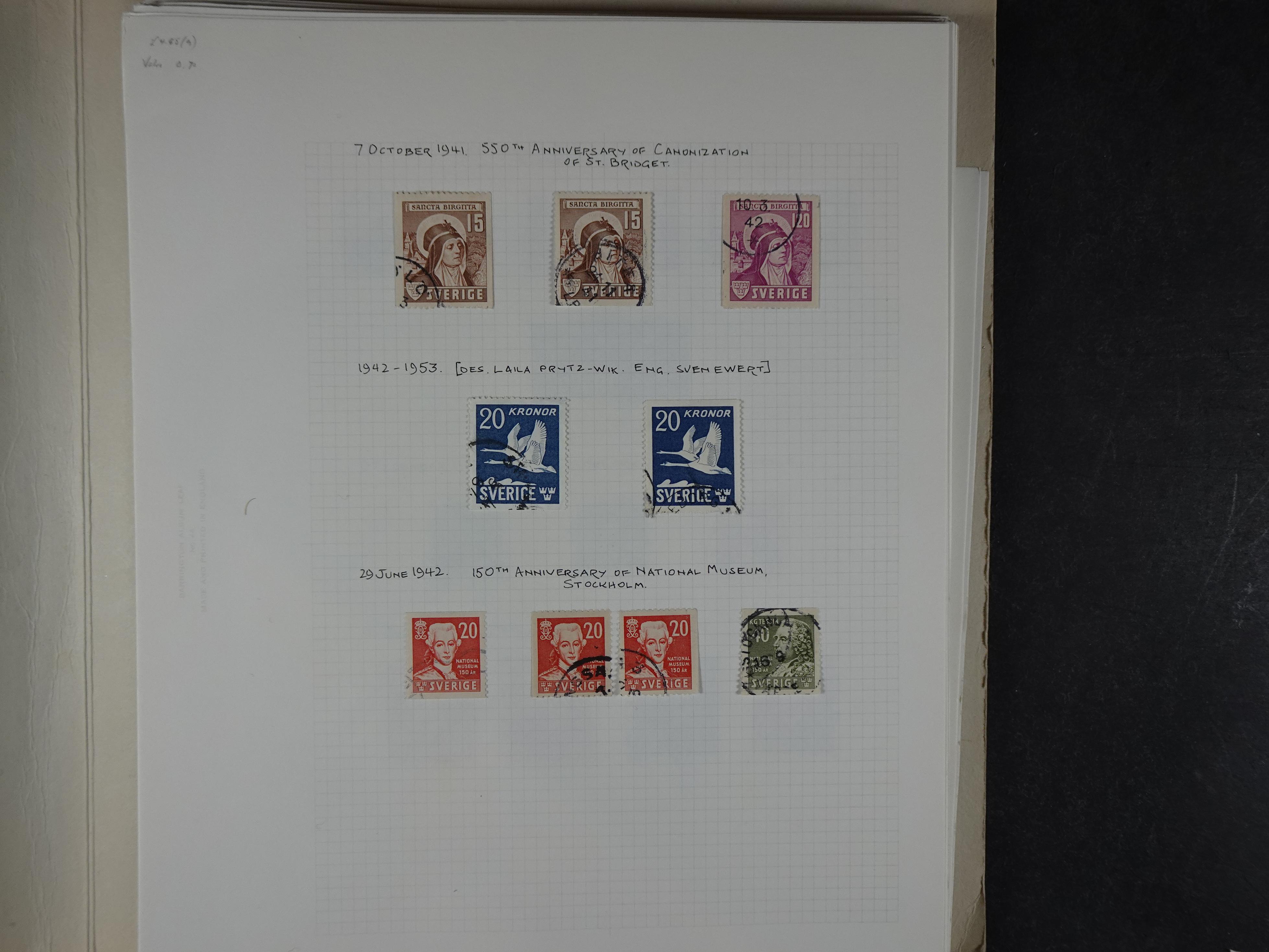 Verzameling met leuk klassiek op blanco albumblaadjes in 2 klembanden. 41