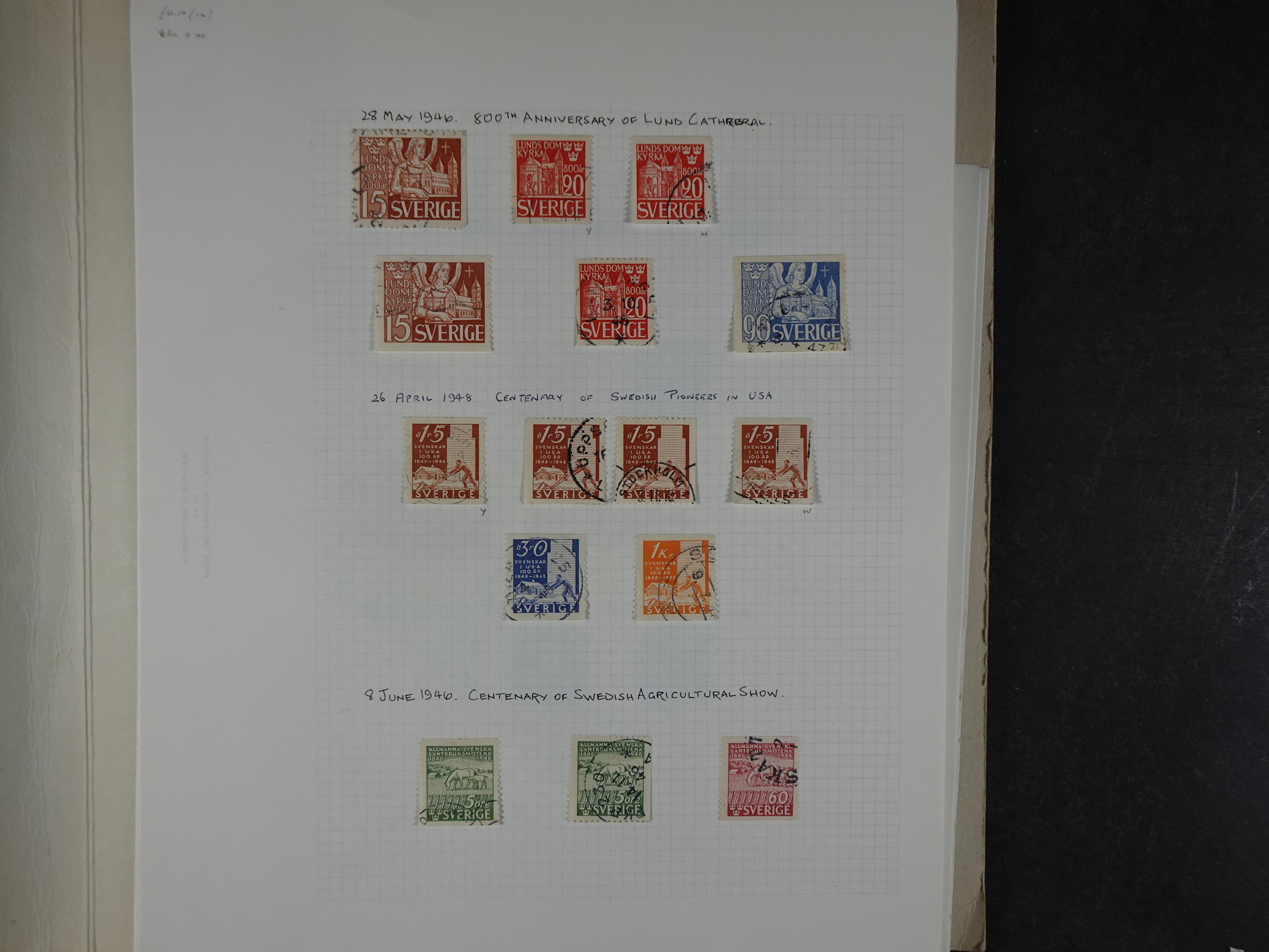 Verzameling met leuk klassiek op blanco albumblaadjes in 2 klembanden. 46