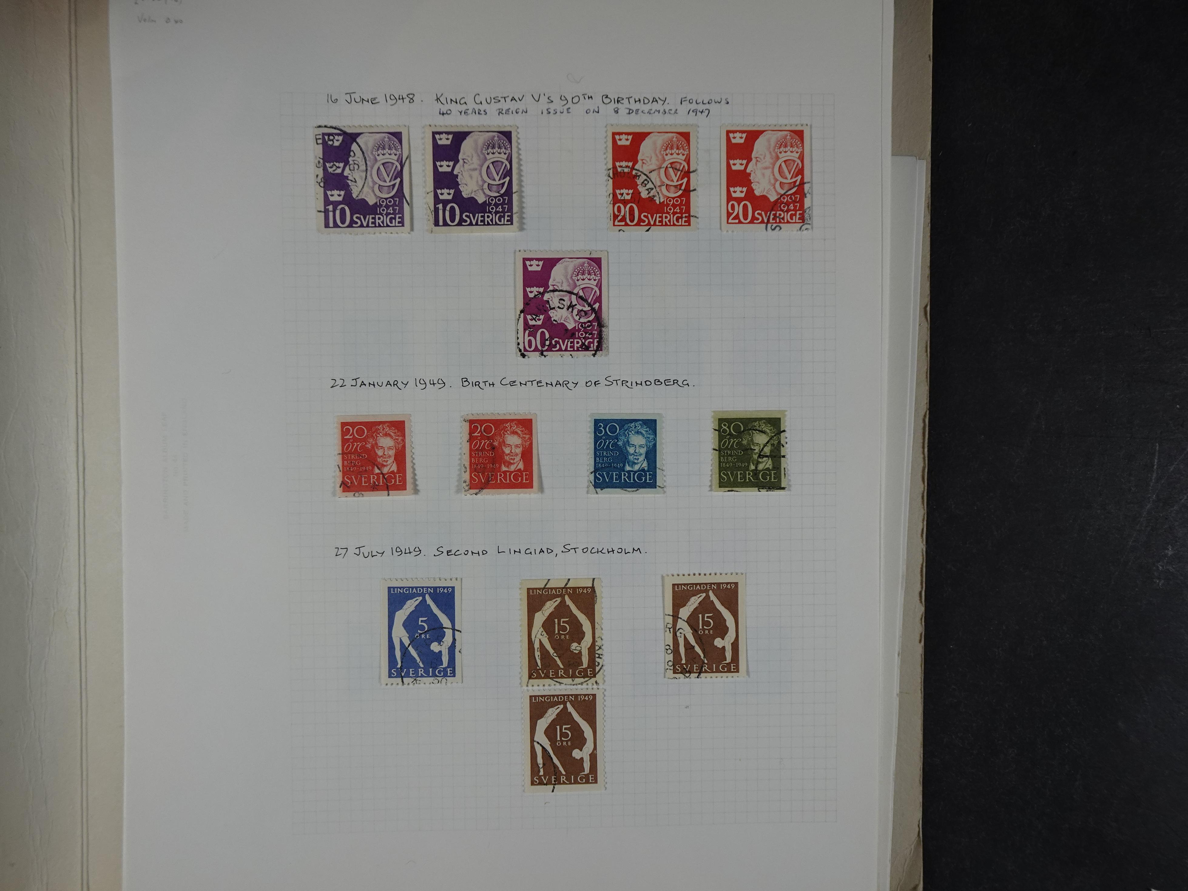 Verzameling met leuk klassiek op blanco albumblaadjes in 2 klembanden. 48