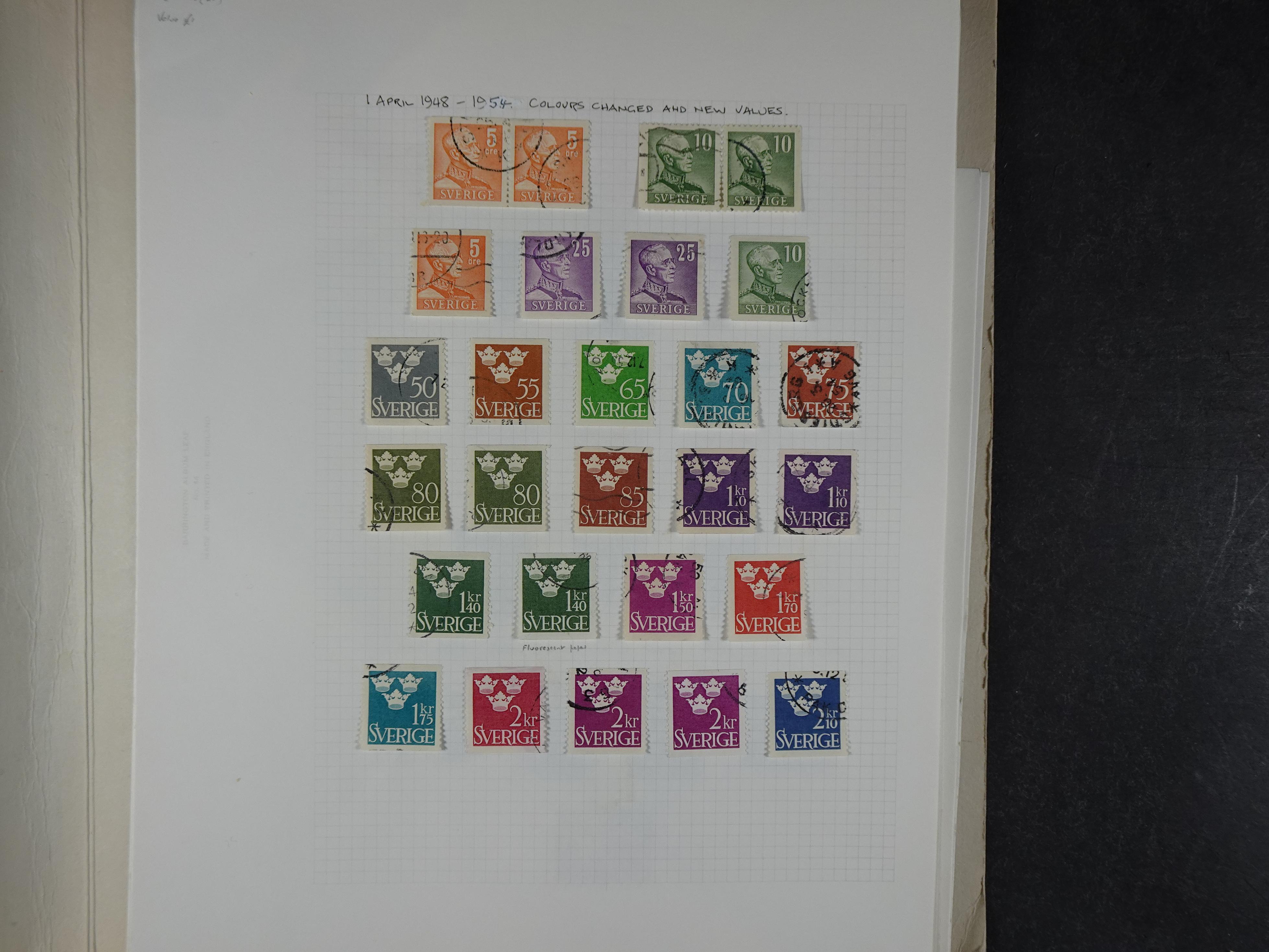 Verzameling met leuk klassiek op blanco albumblaadjes in 2 klembanden. 49