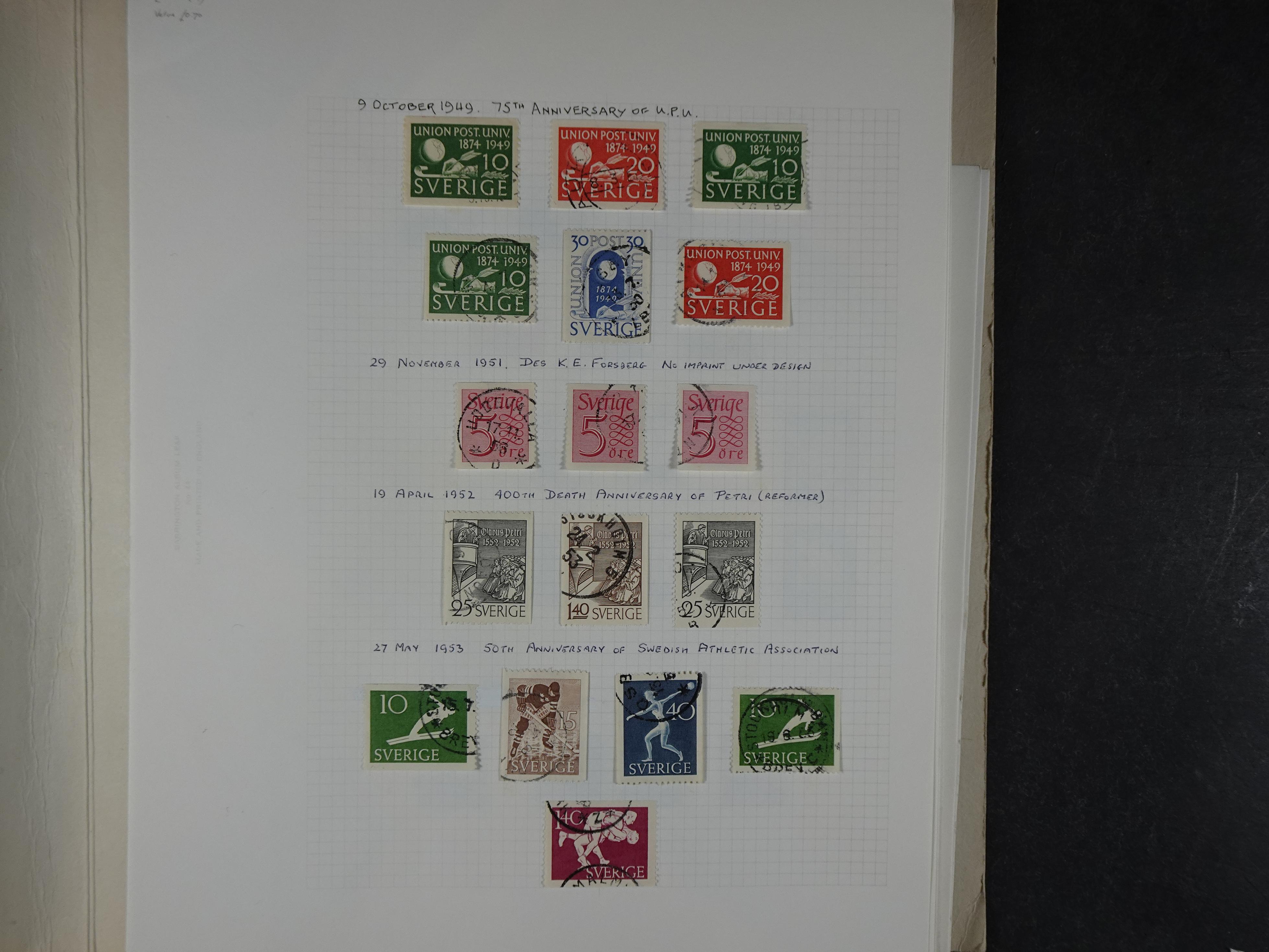 Verzameling met leuk klassiek op blanco albumblaadjes in 2 klembanden. 50