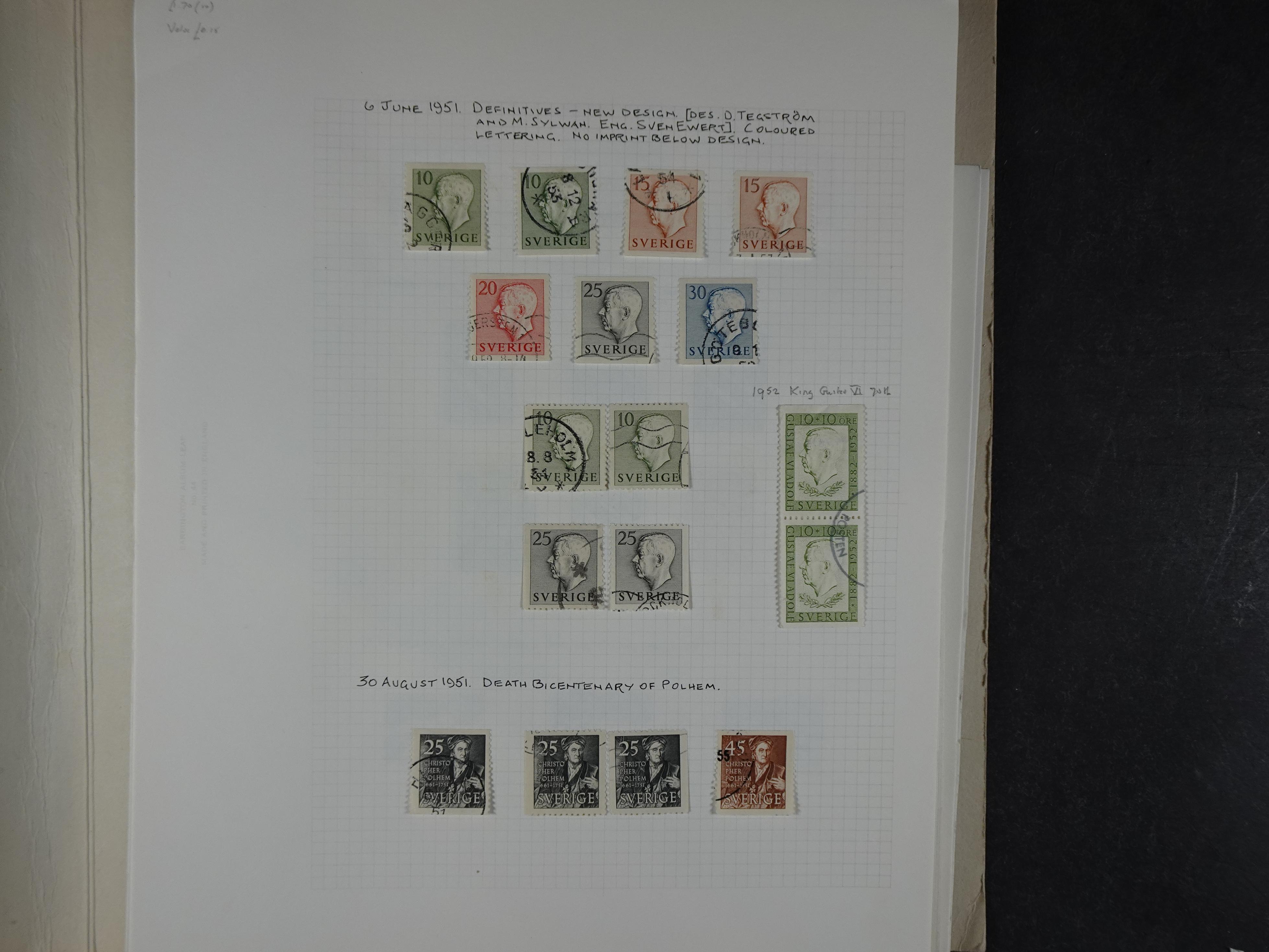 Verzameling met leuk klassiek op blanco albumblaadjes in 2 klembanden. 51