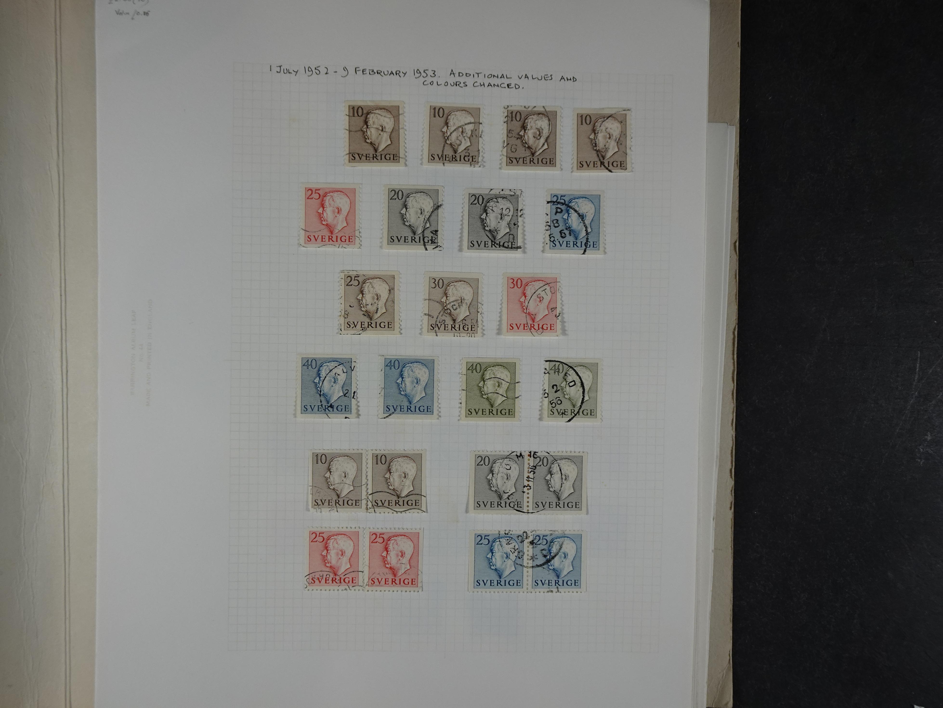 Verzameling met leuk klassiek op blanco albumblaadjes in 2 klembanden. 53