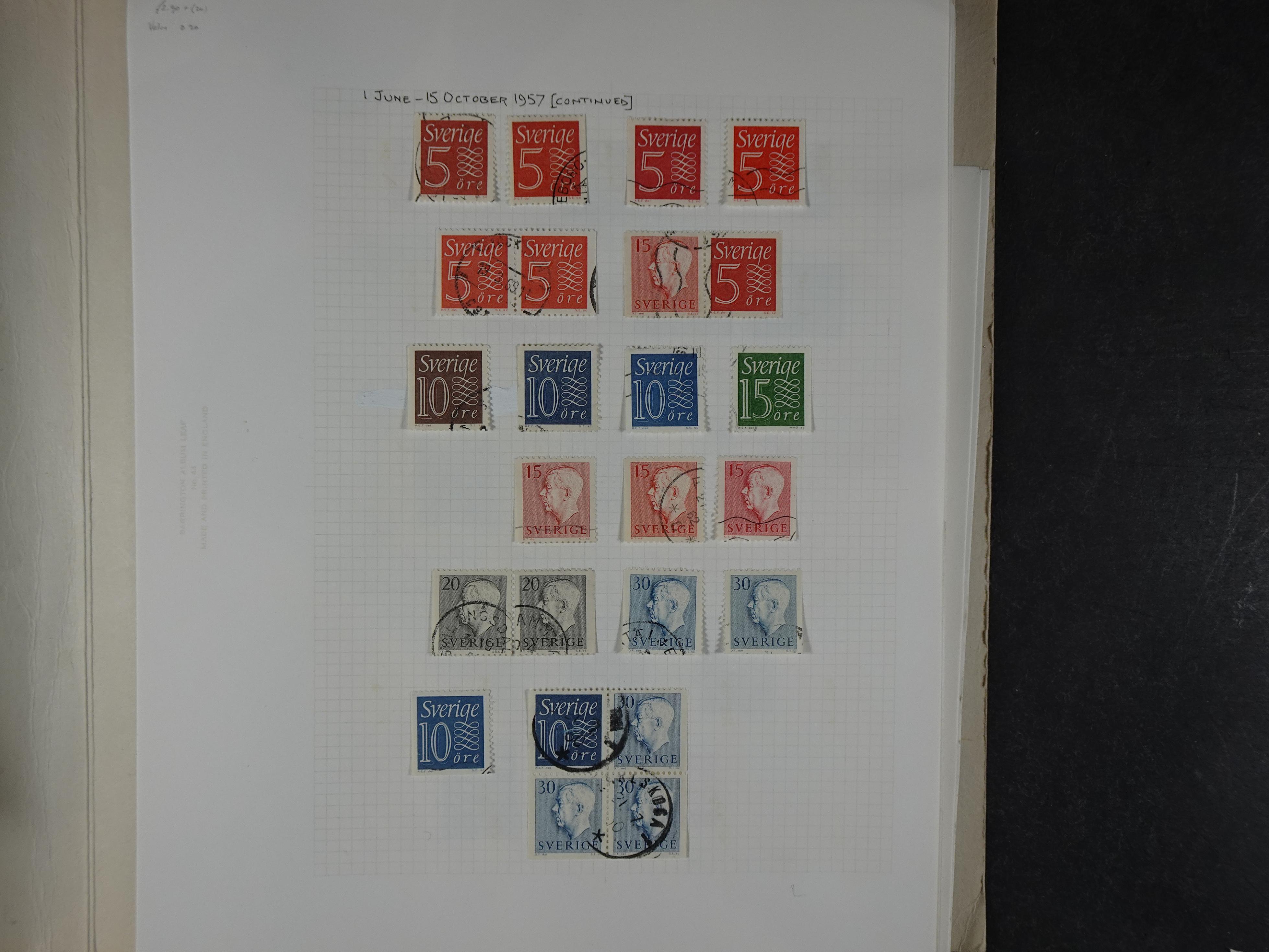 Verzameling met leuk klassiek op blanco albumblaadjes in 2 klembanden. 58