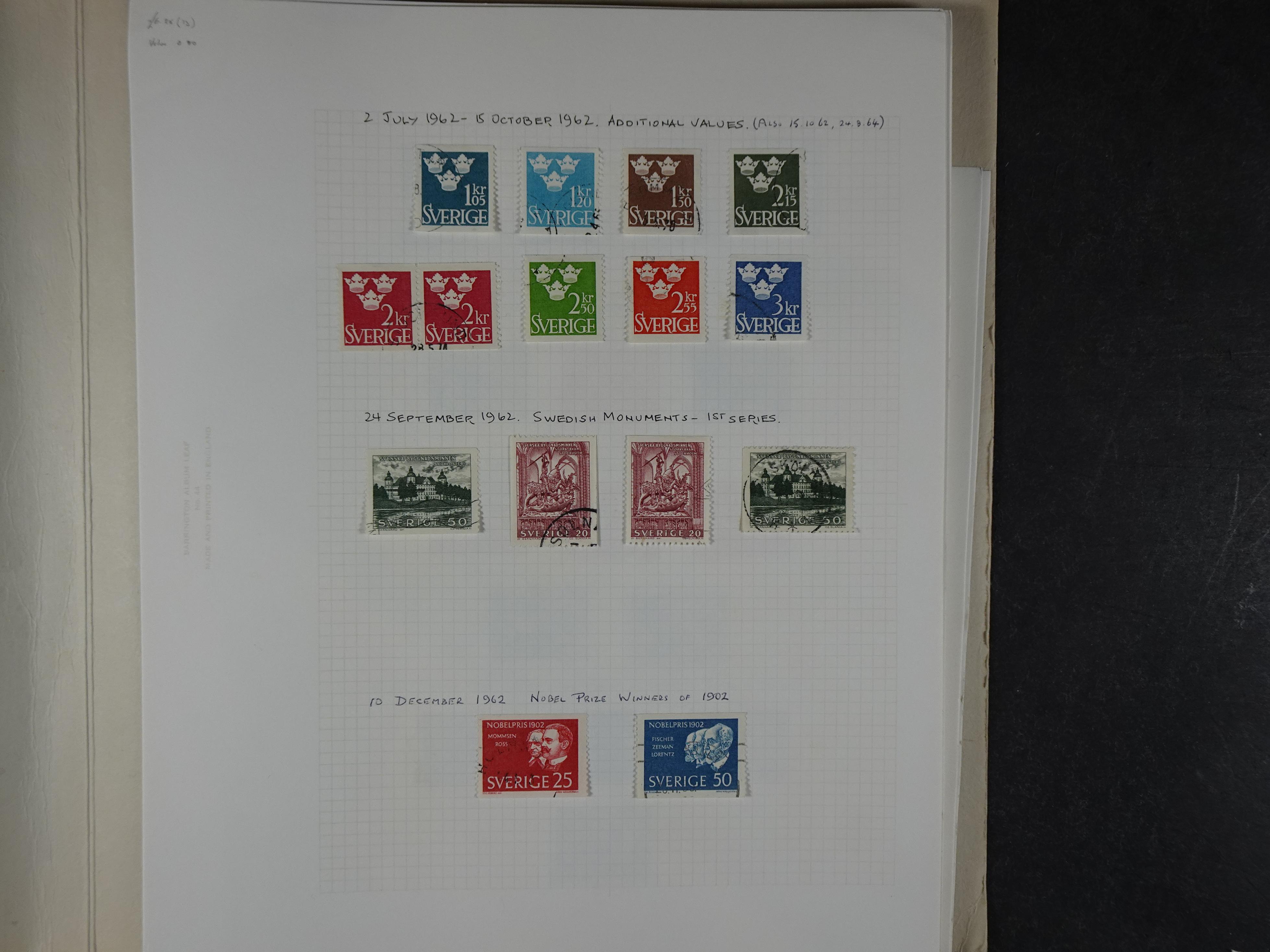 Verzameling met leuk klassiek op blanco albumblaadjes in 2 klembanden. 68