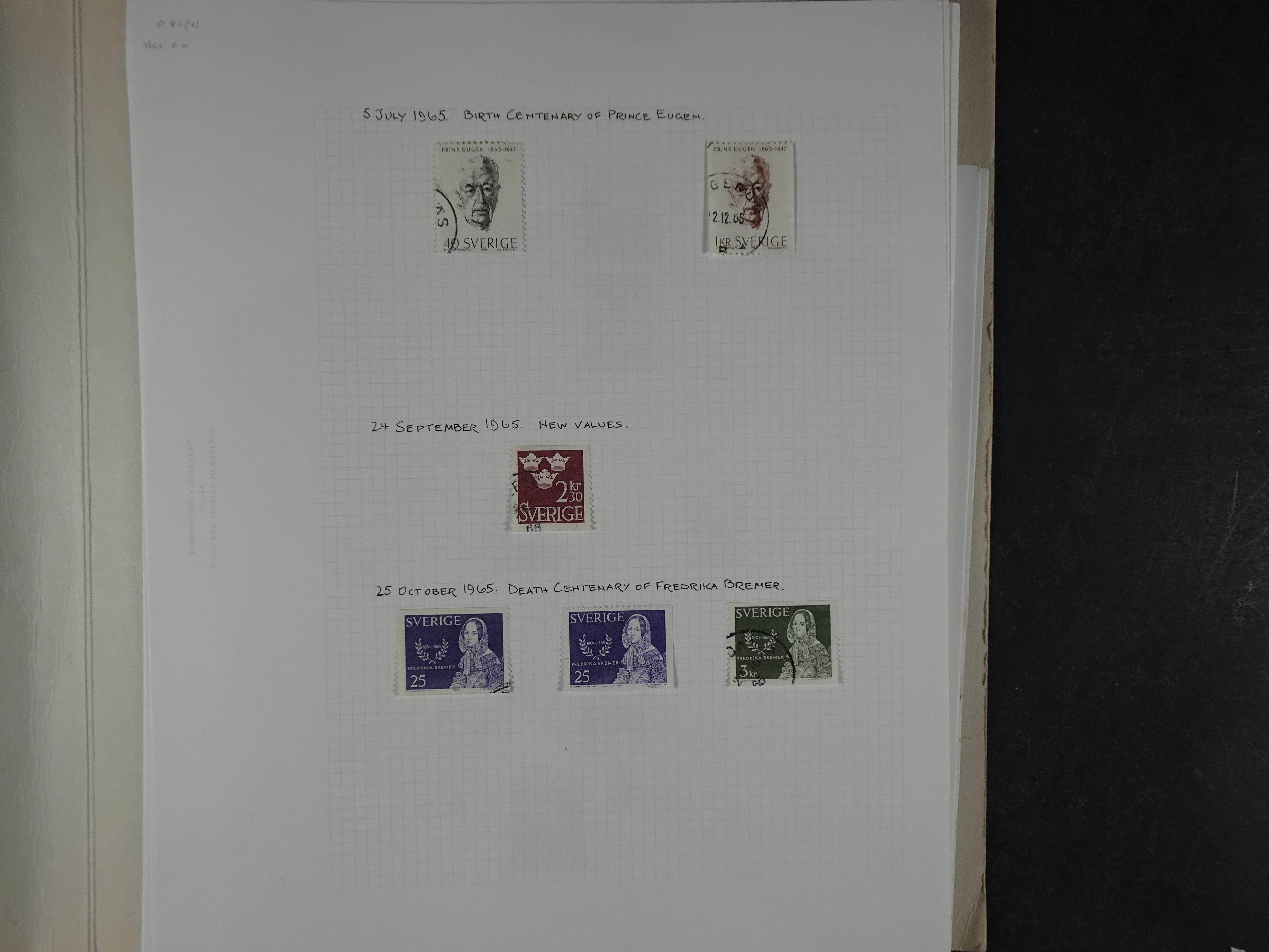 Verzameling met leuk klassiek op blanco albumblaadjes in 2 klembanden. 71