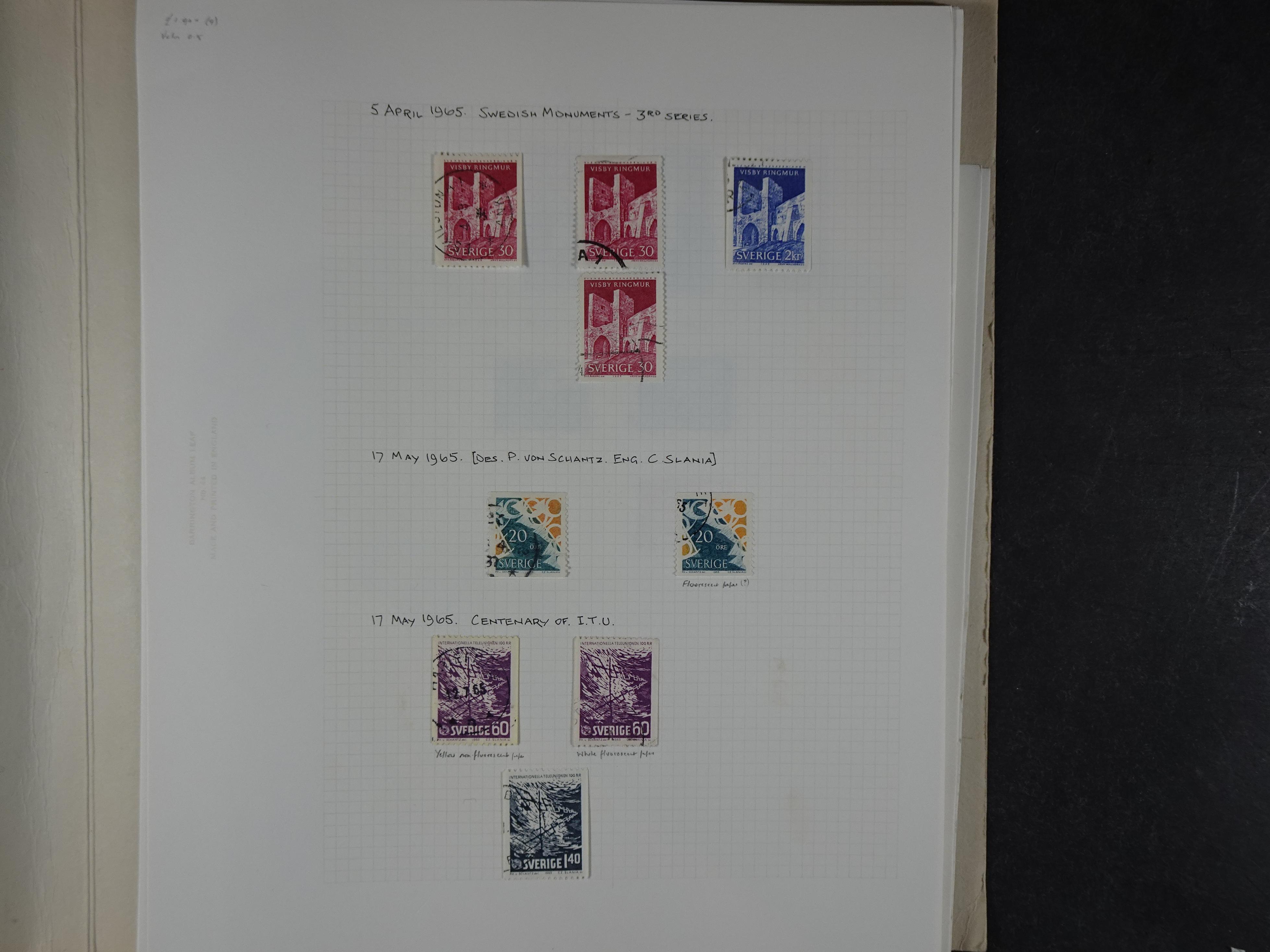 Verzameling met leuk klassiek op blanco albumblaadjes in 2 klembanden. 72