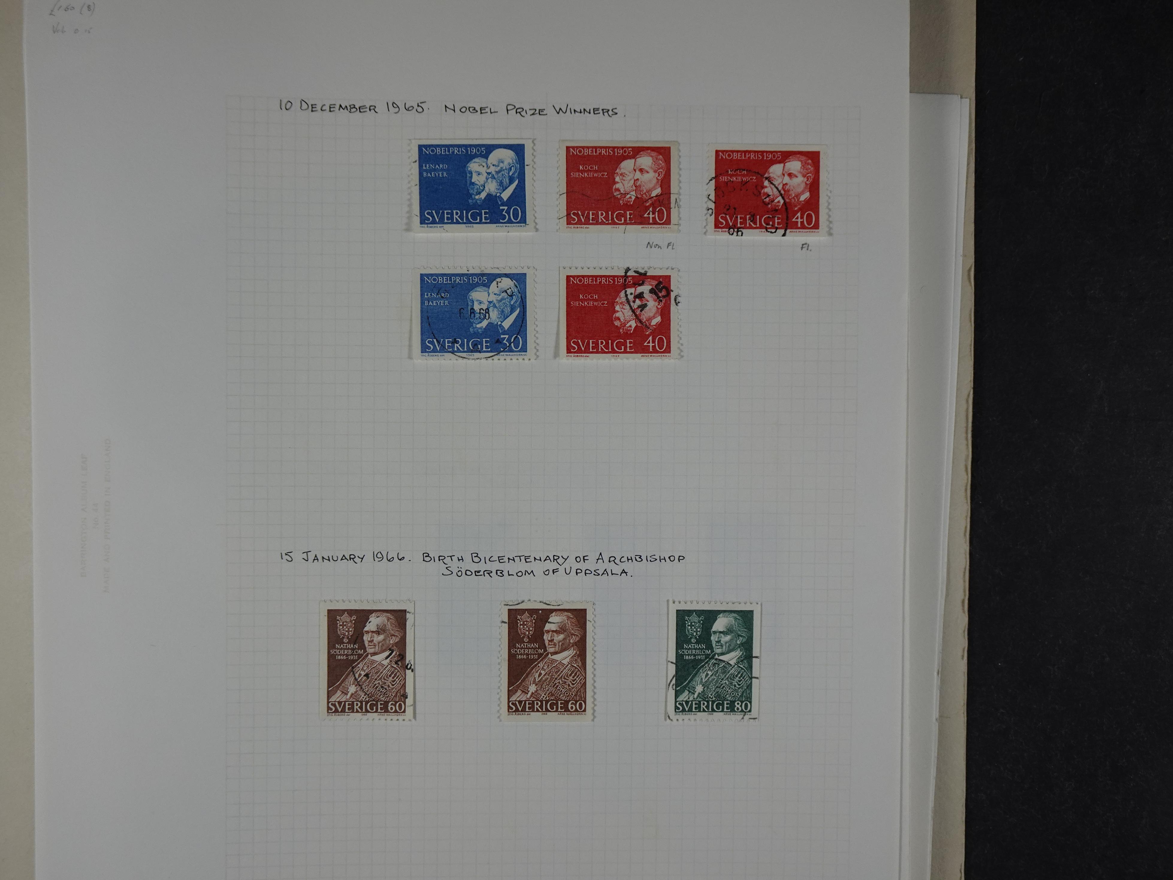 Verzameling met leuk klassiek op blanco albumblaadjes in 2 klembanden. 74