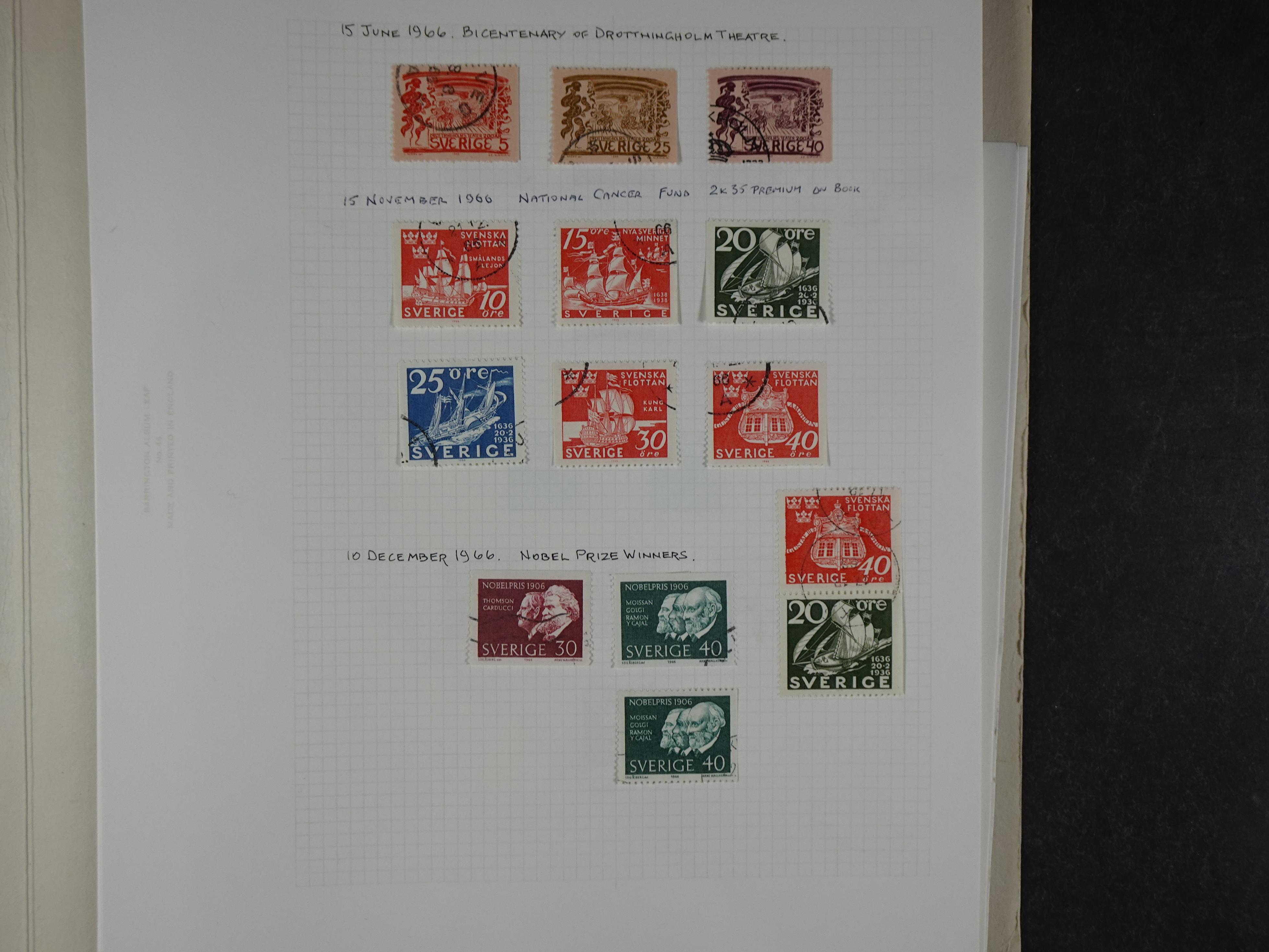 Verzameling met leuk klassiek op blanco albumblaadjes in 2 klembanden. 77