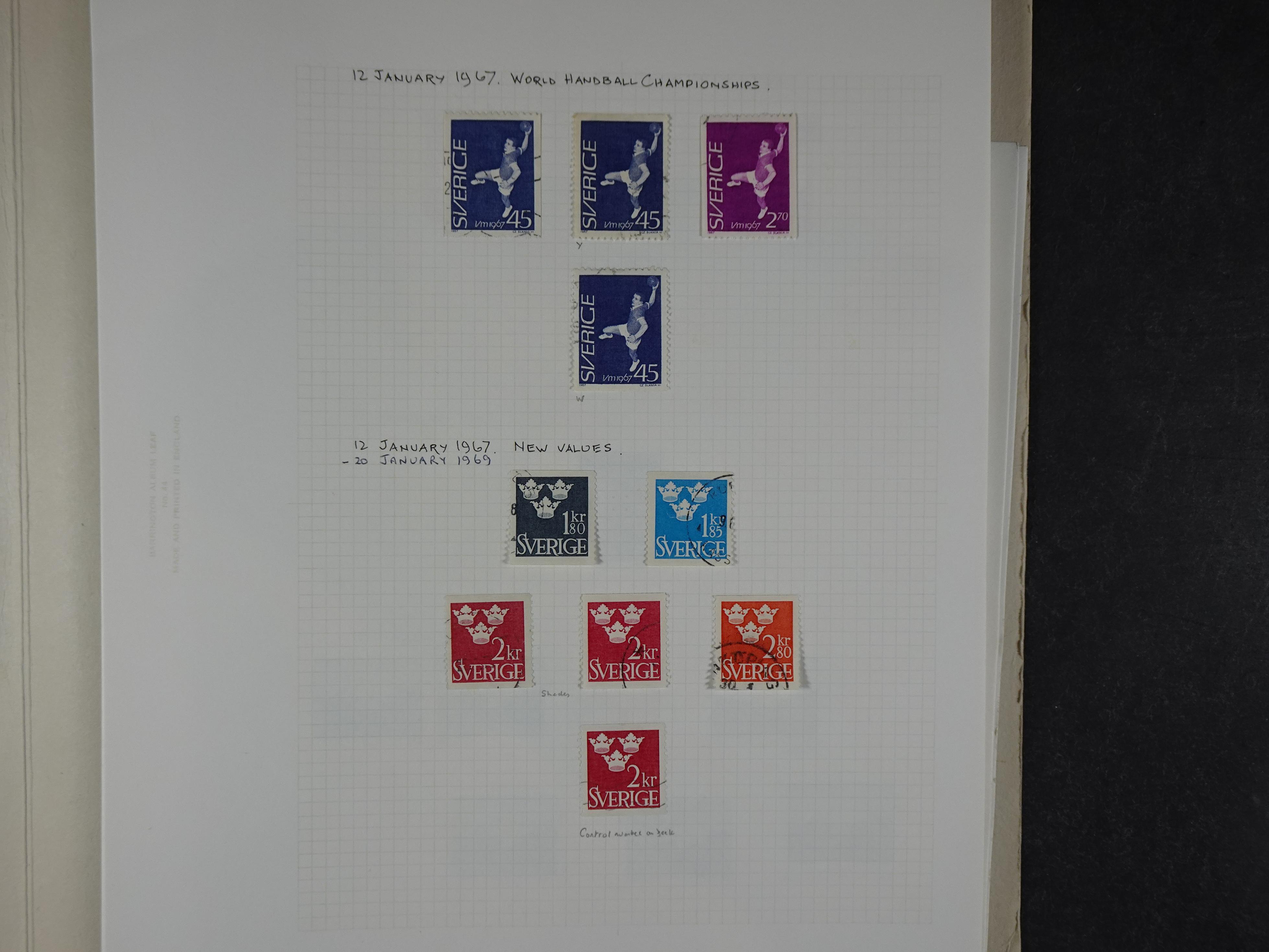 Verzameling met leuk klassiek op blanco albumblaadjes in 2 klembanden. 78