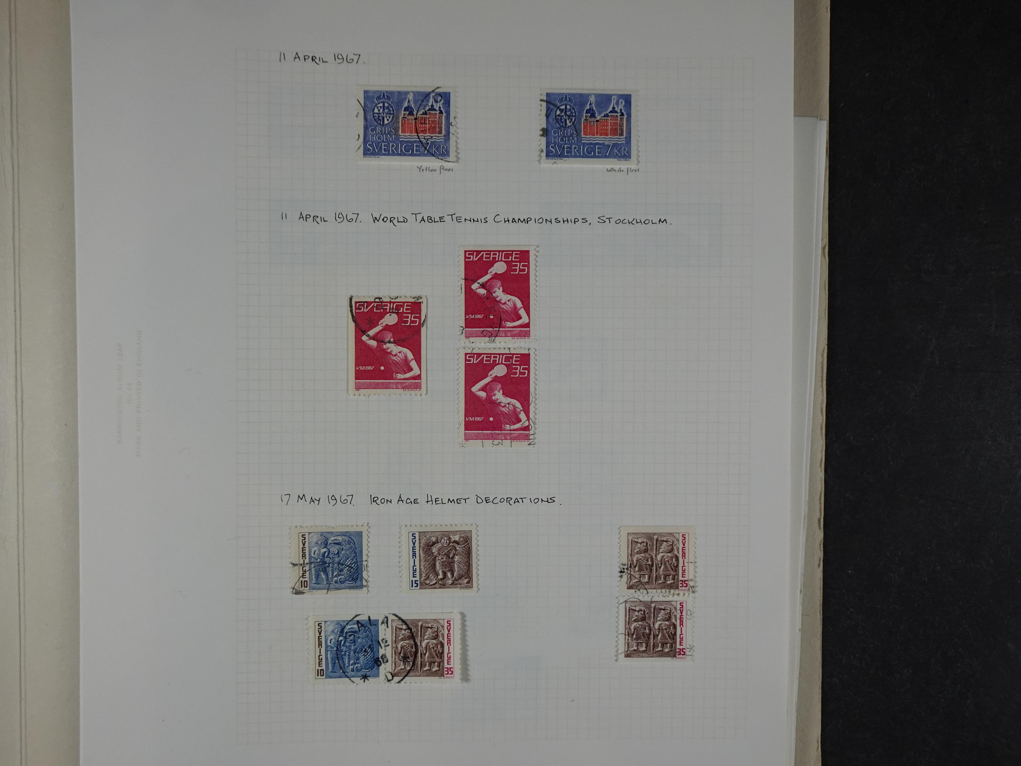 Verzameling met leuk klassiek op blanco albumblaadjes in 2 klembanden. 80