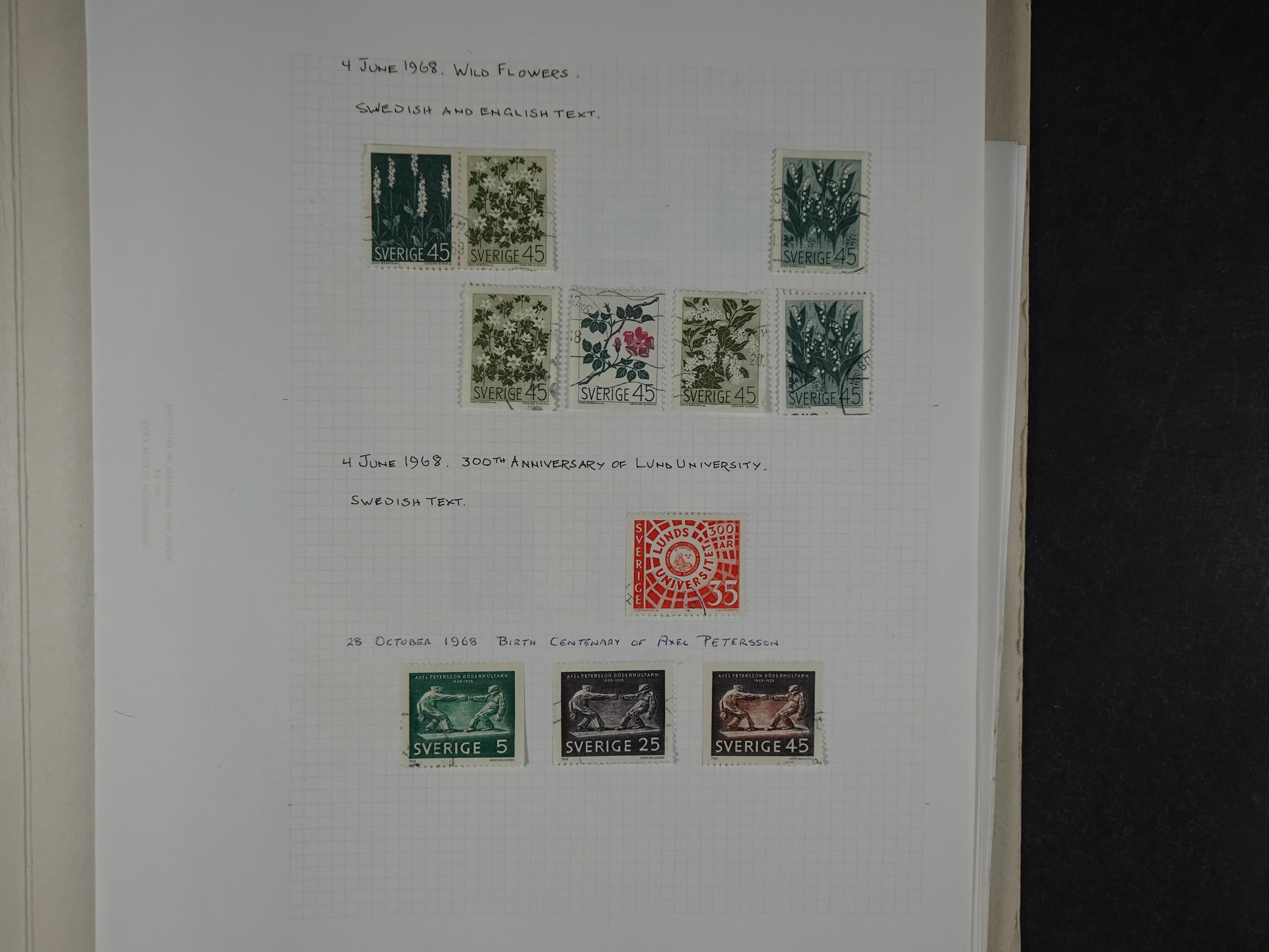 Verzameling met leuk klassiek op blanco albumblaadjes in 2 klembanden. 85