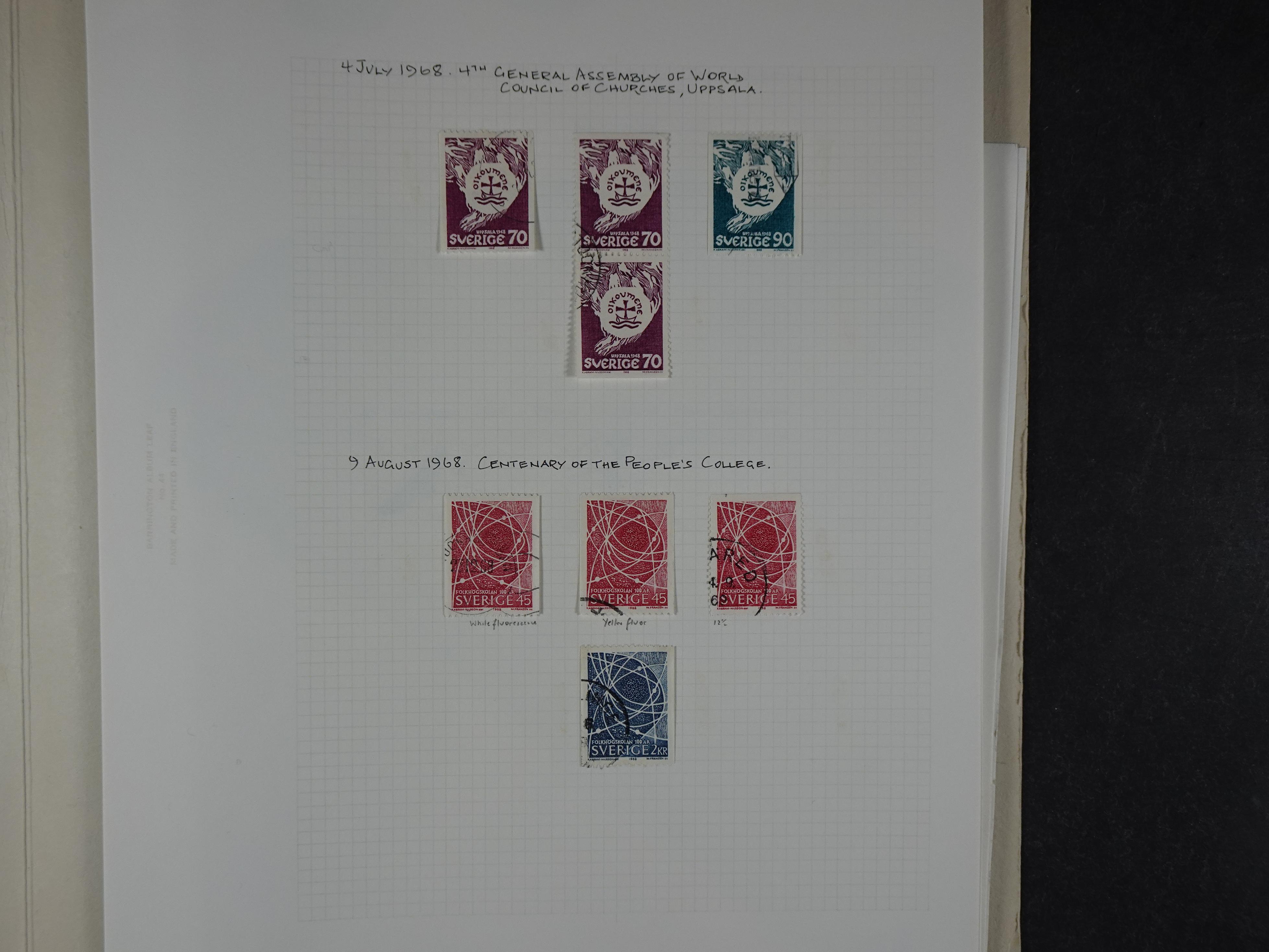 Verzameling met leuk klassiek op blanco albumblaadjes in 2 klembanden. 86