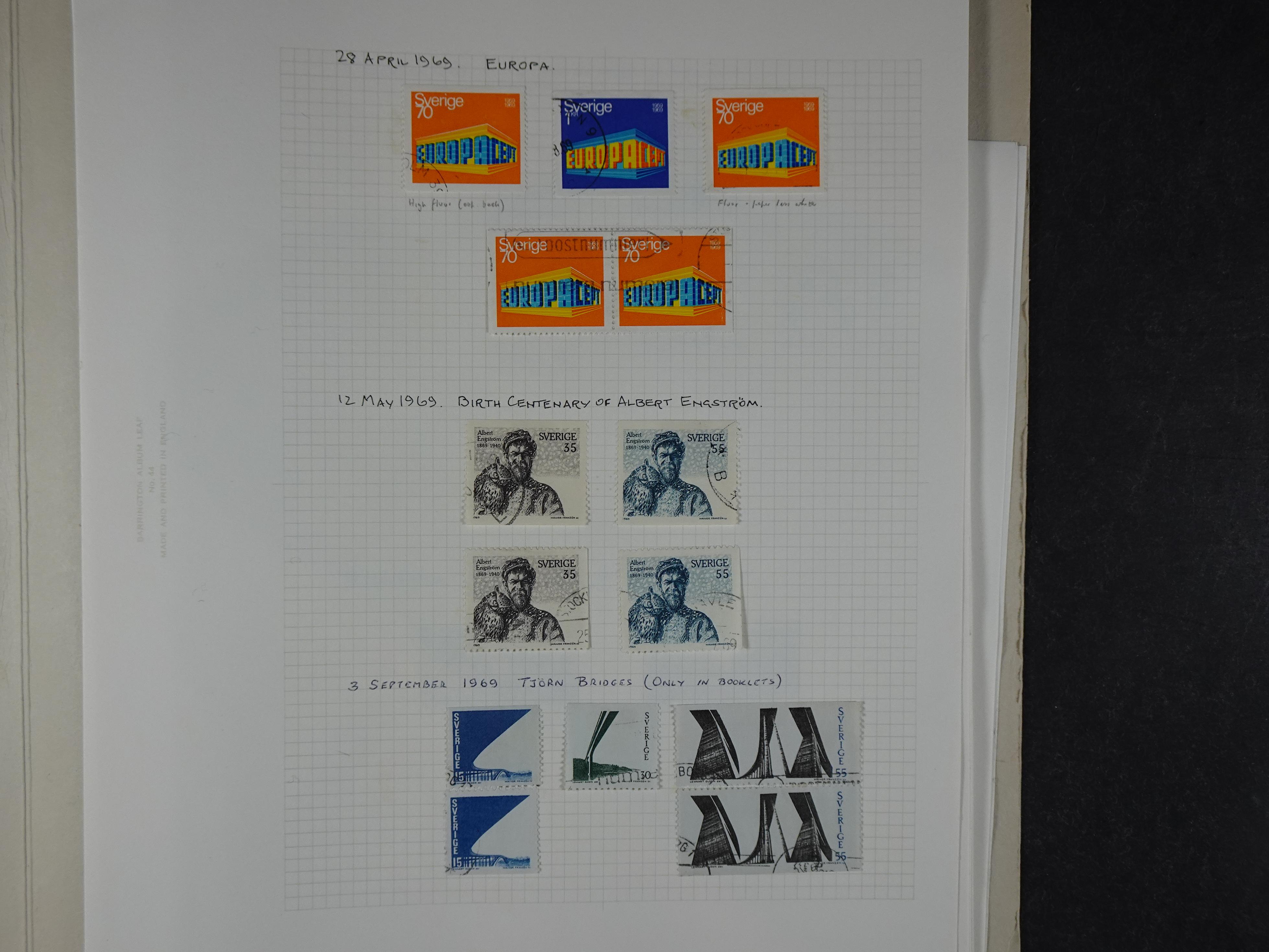 Verzameling met leuk klassiek op blanco albumblaadjes in 2 klembanden. 89