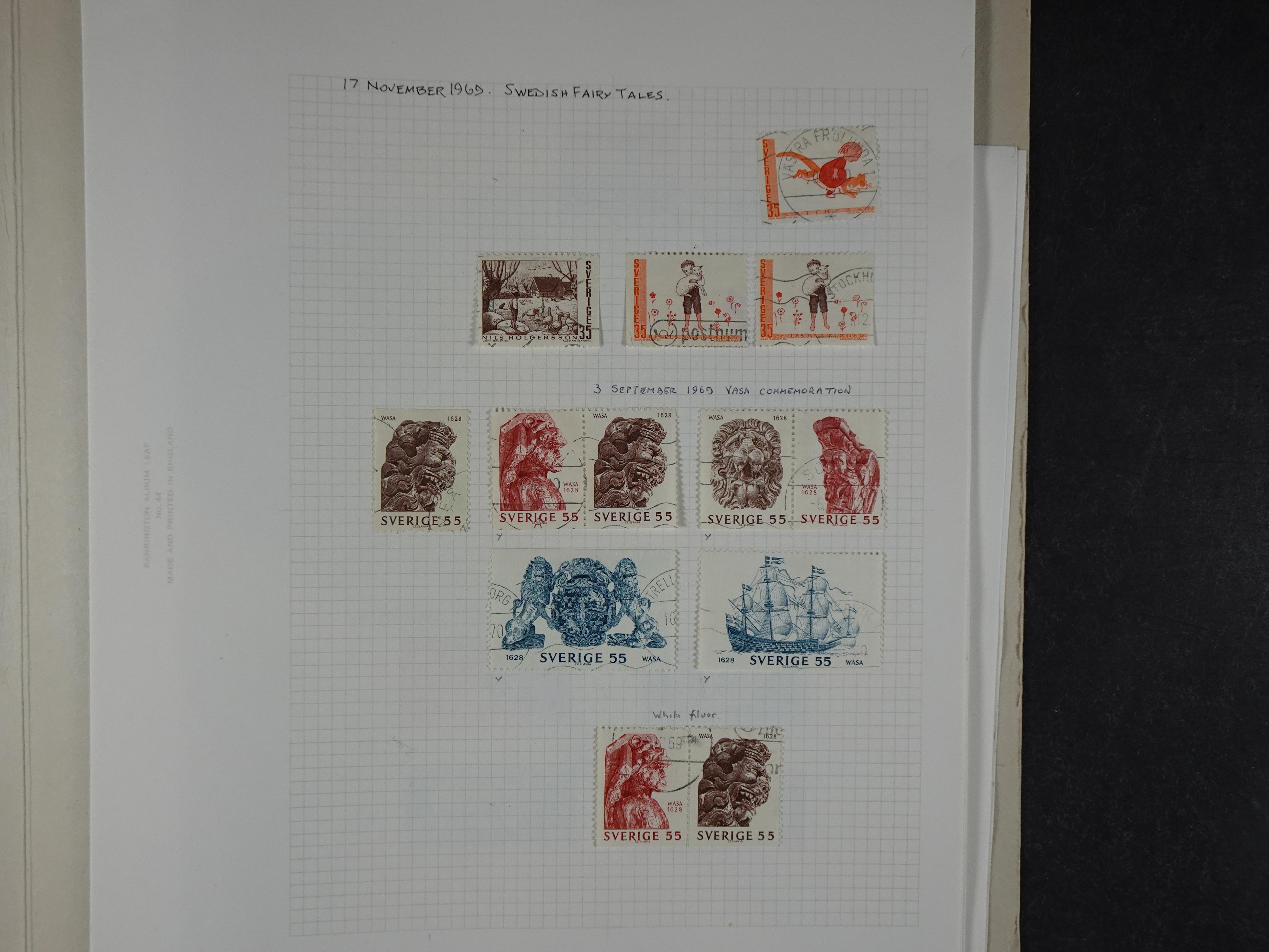 Verzameling met leuk klassiek op blanco albumblaadjes in 2 klembanden. 91