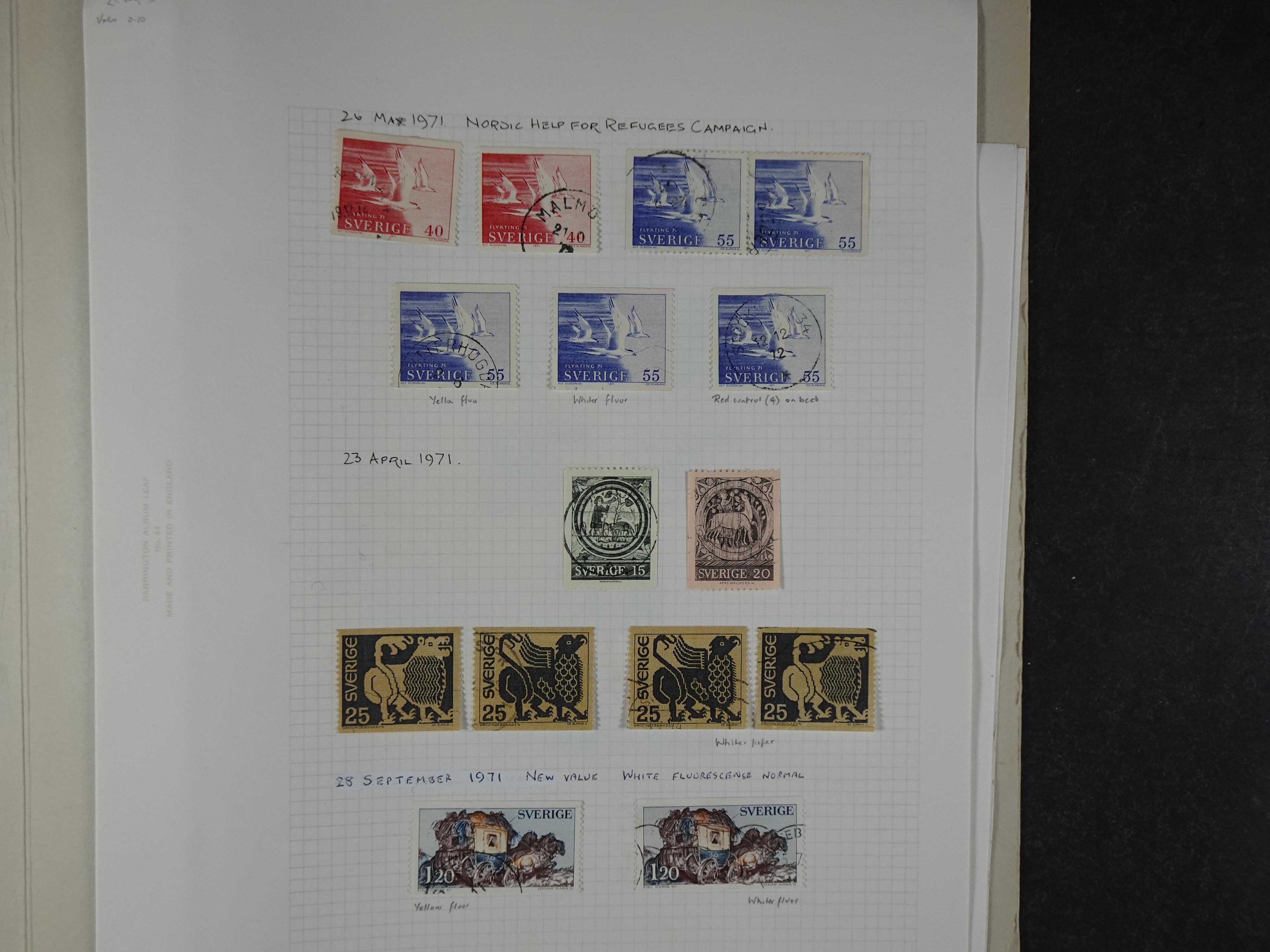 Verzameling met leuk klassiek op blanco albumblaadjes in 2 klembanden. 98