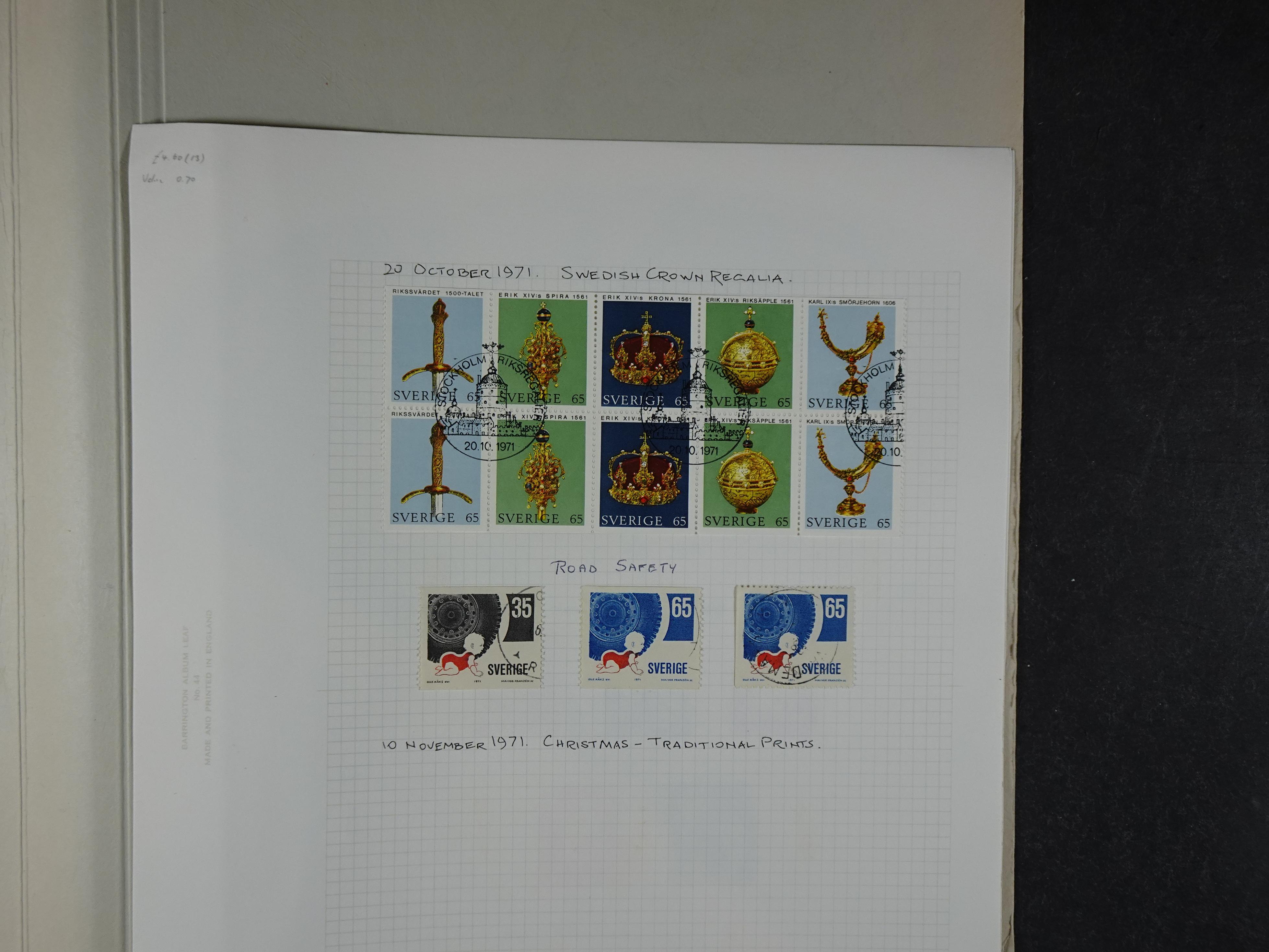 Verzameling met leuk klassiek op blanco albumblaadjes in 2 klembanden. 101