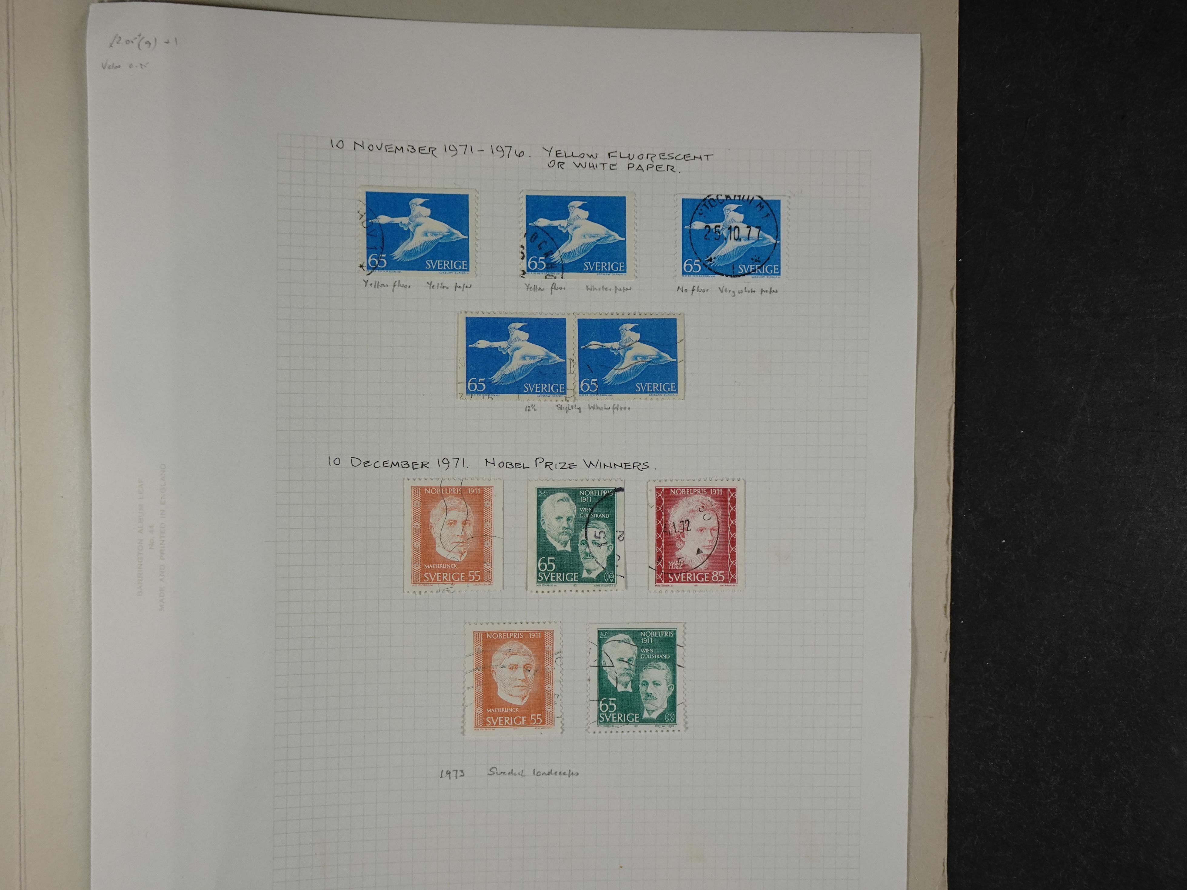 Verzameling met leuk klassiek op blanco albumblaadjes in 2 klembanden. 102