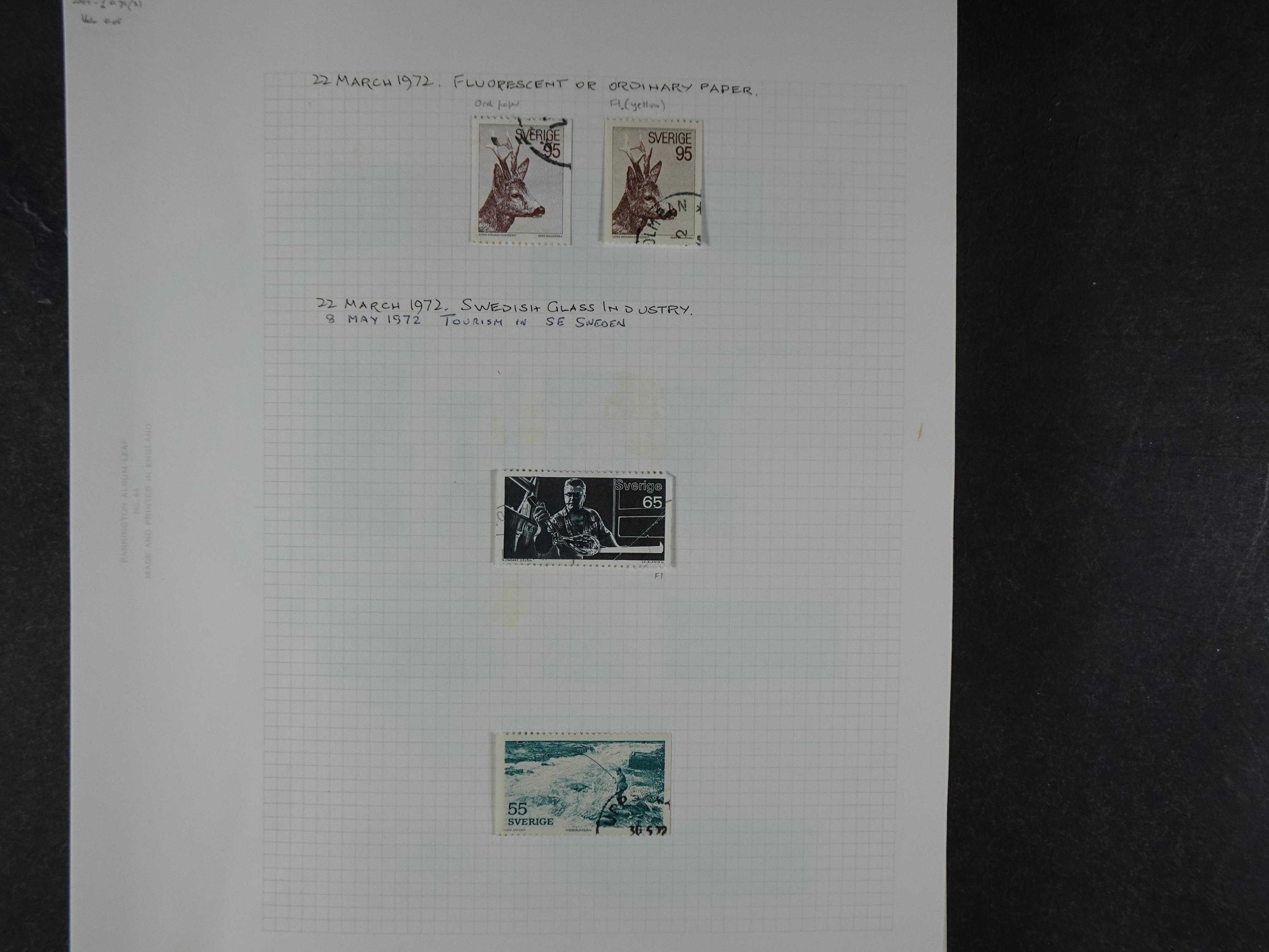 Verzameling met leuk klassiek op blanco albumblaadjes in 2 klembanden. 104