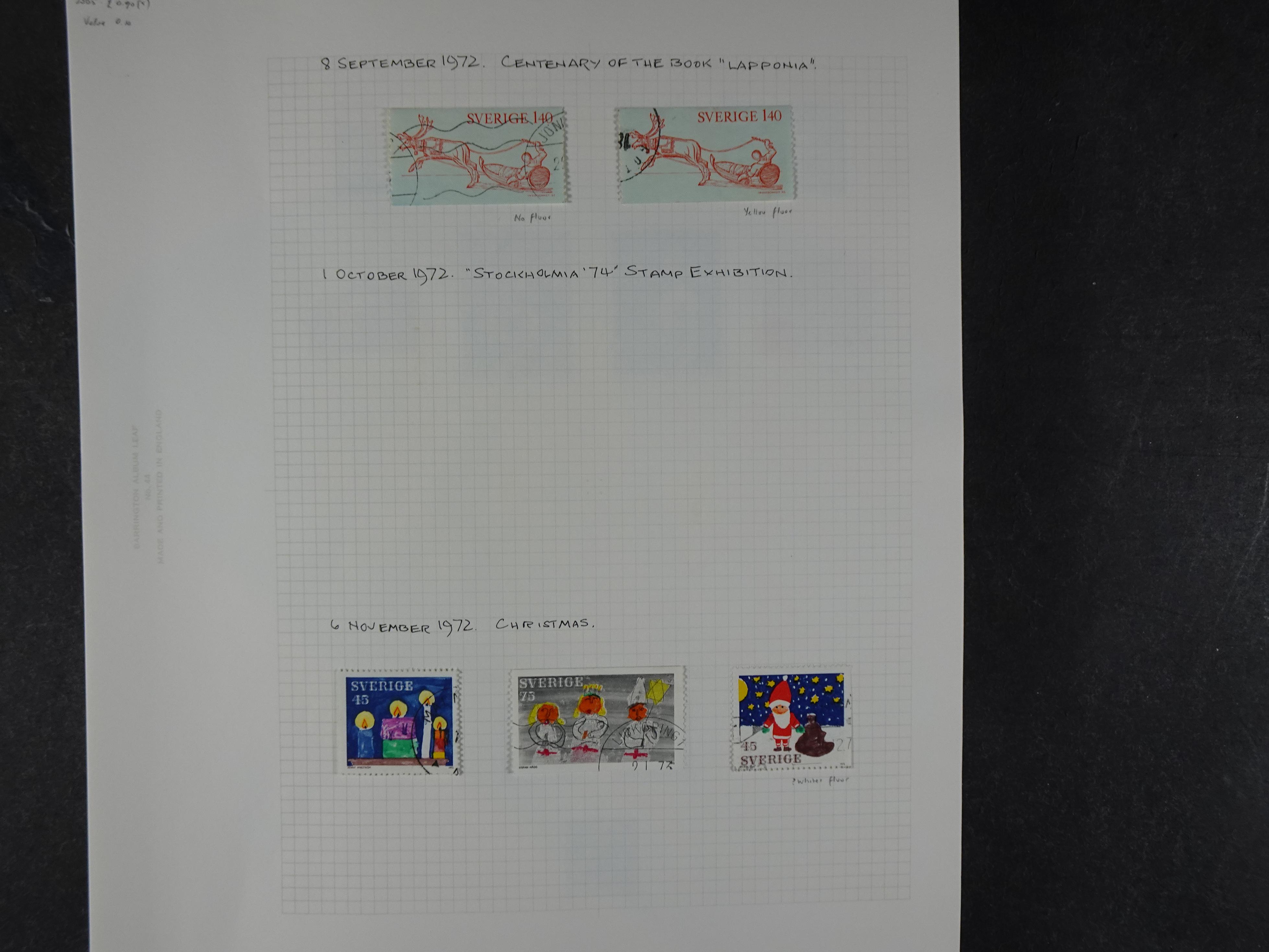 Verzameling met leuk klassiek op blanco albumblaadjes in 2 klembanden. 106