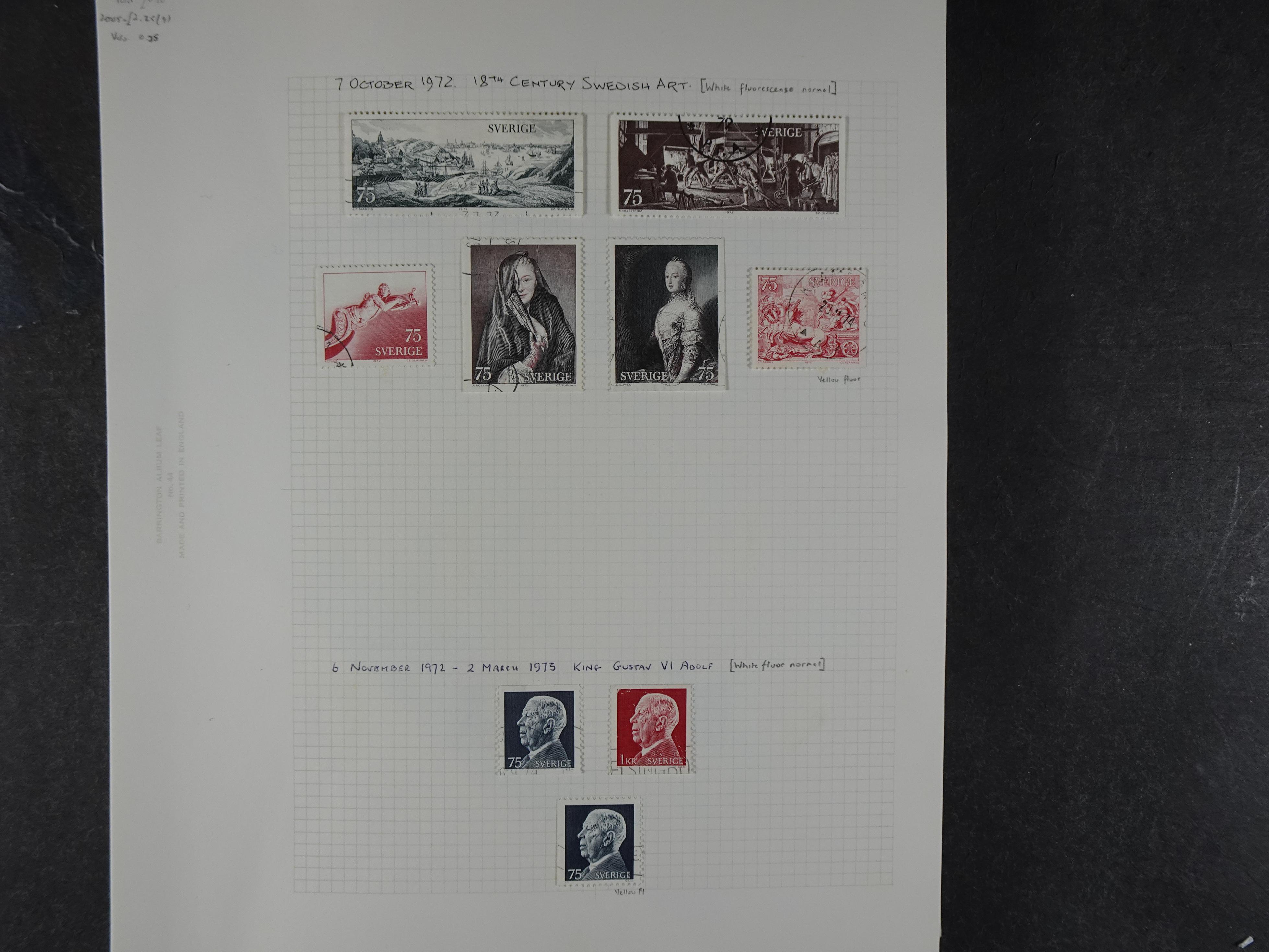 Verzameling met leuk klassiek op blanco albumblaadjes in 2 klembanden. 107