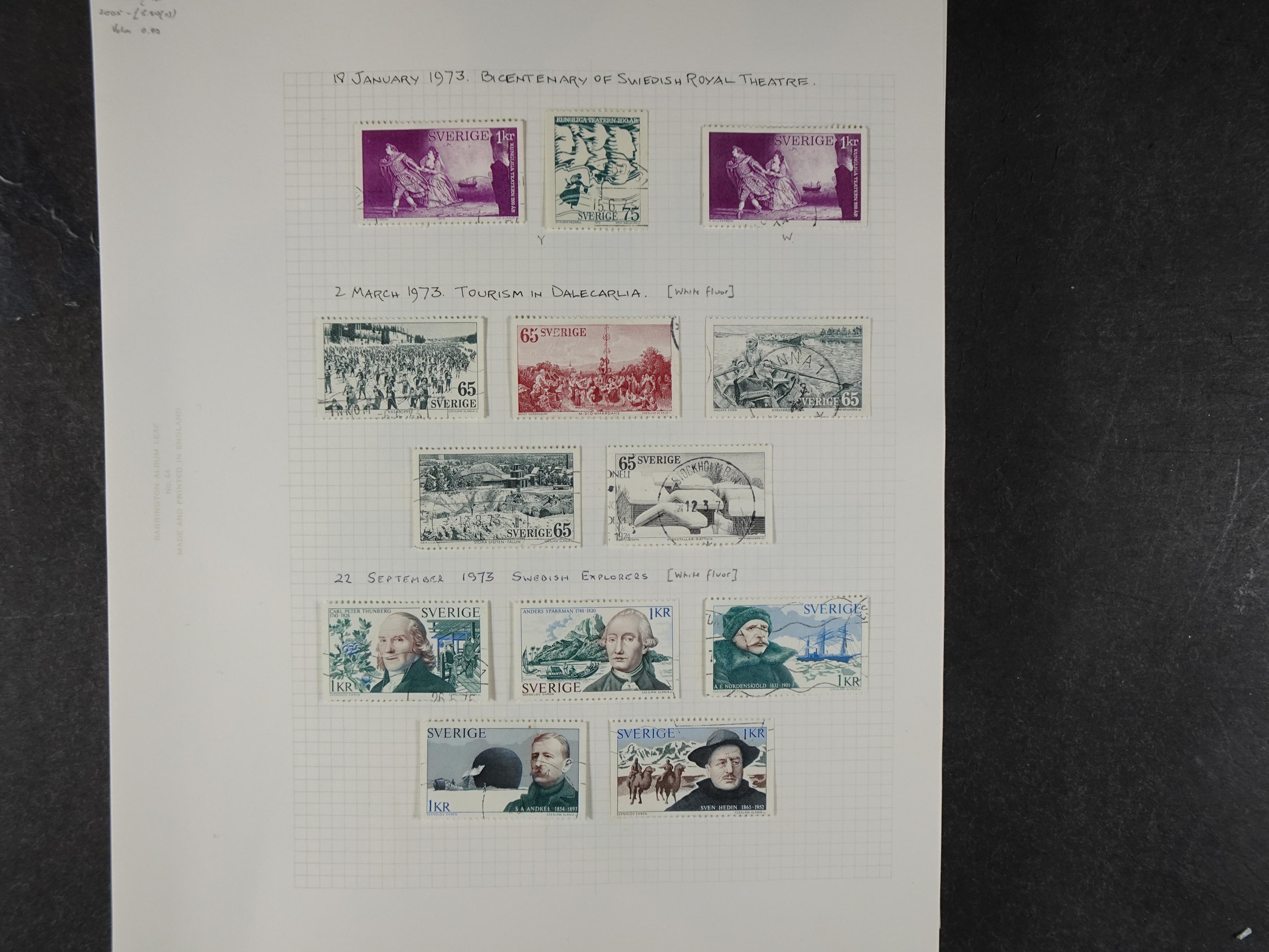 Verzameling met leuk klassiek op blanco albumblaadjes in 2 klembanden. 109