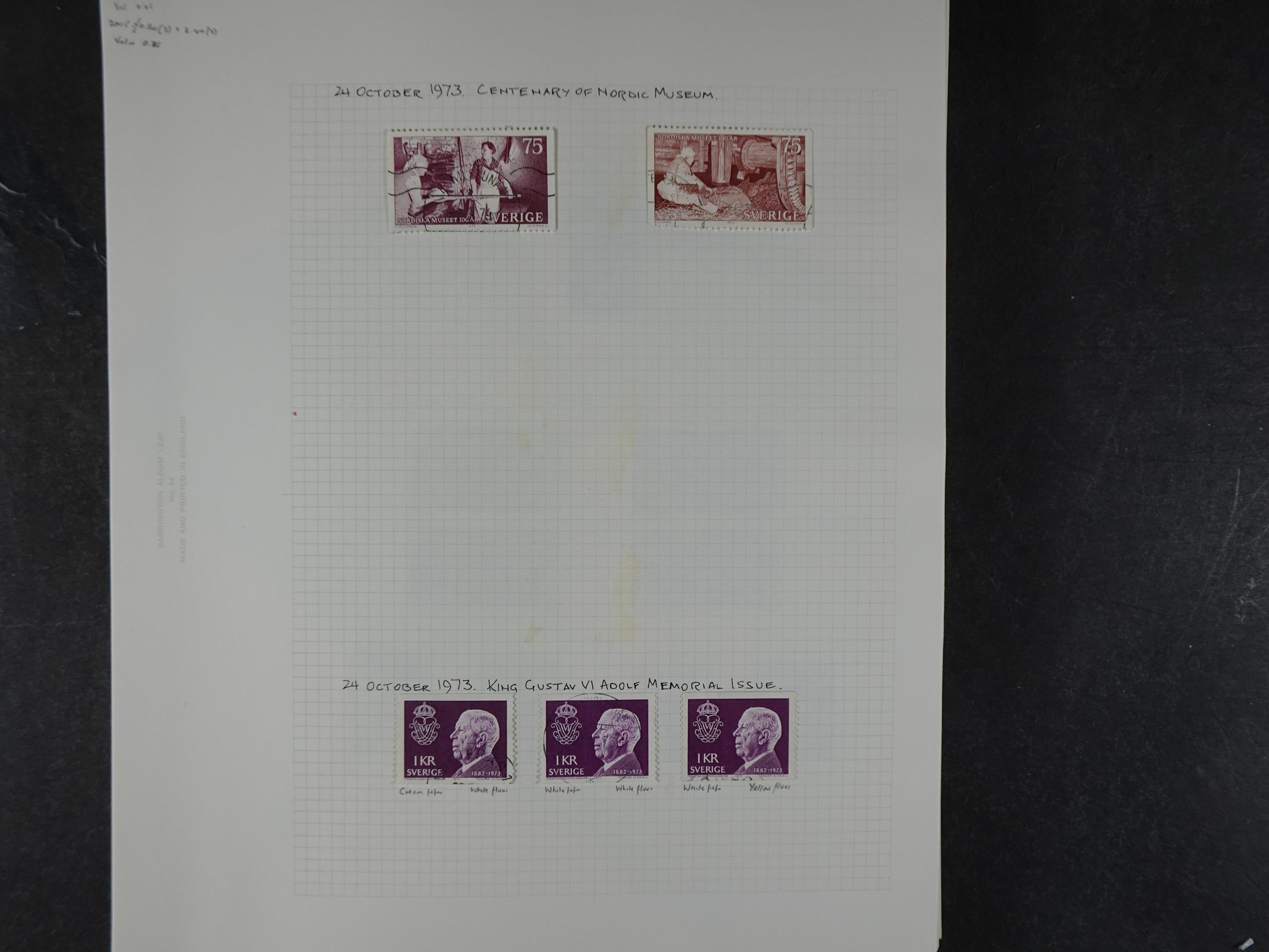 Verzameling met leuk klassiek op blanco albumblaadjes in 2 klembanden. 112