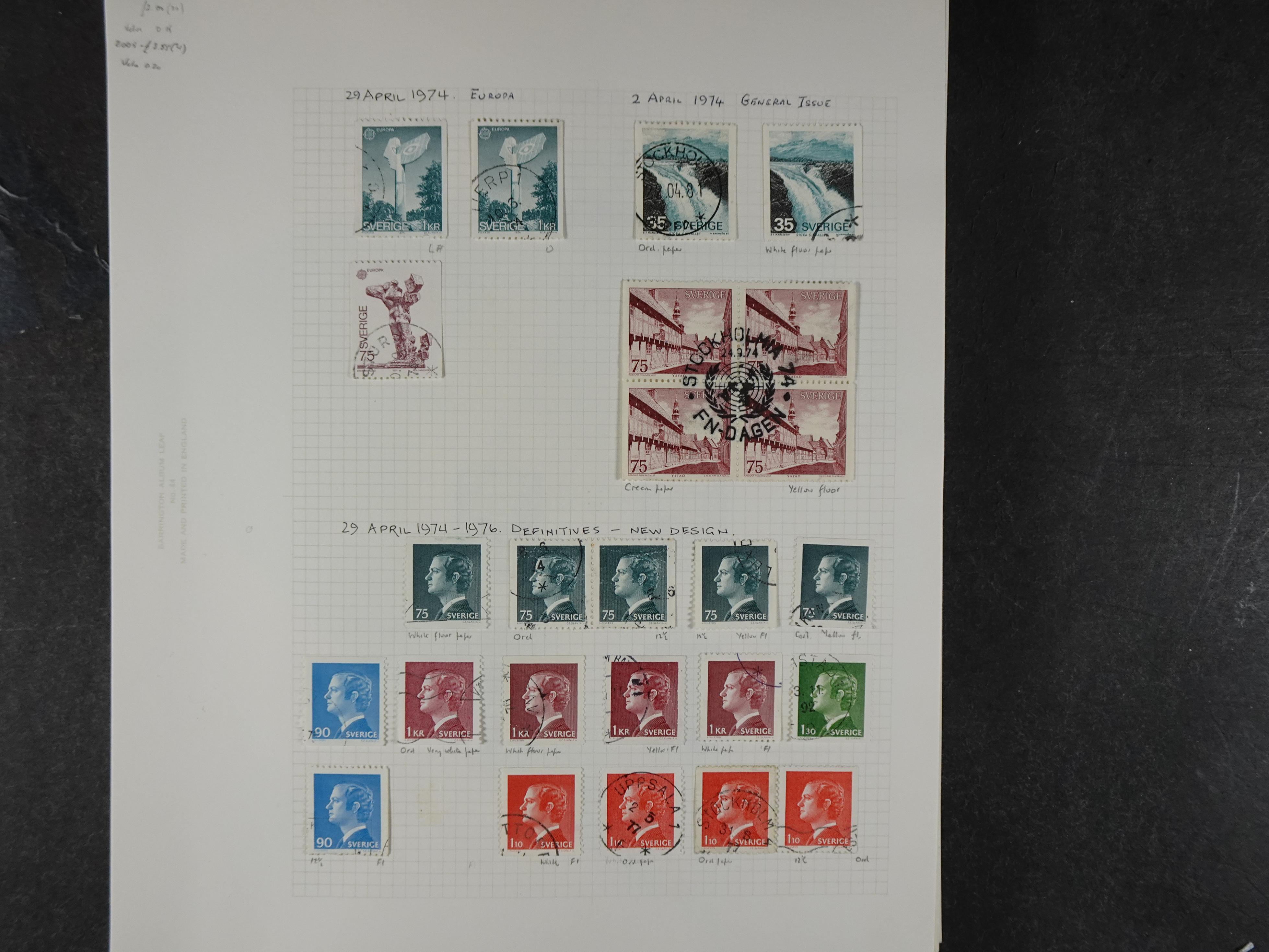 Verzameling met leuk klassiek op blanco albumblaadjes in 2 klembanden. 115