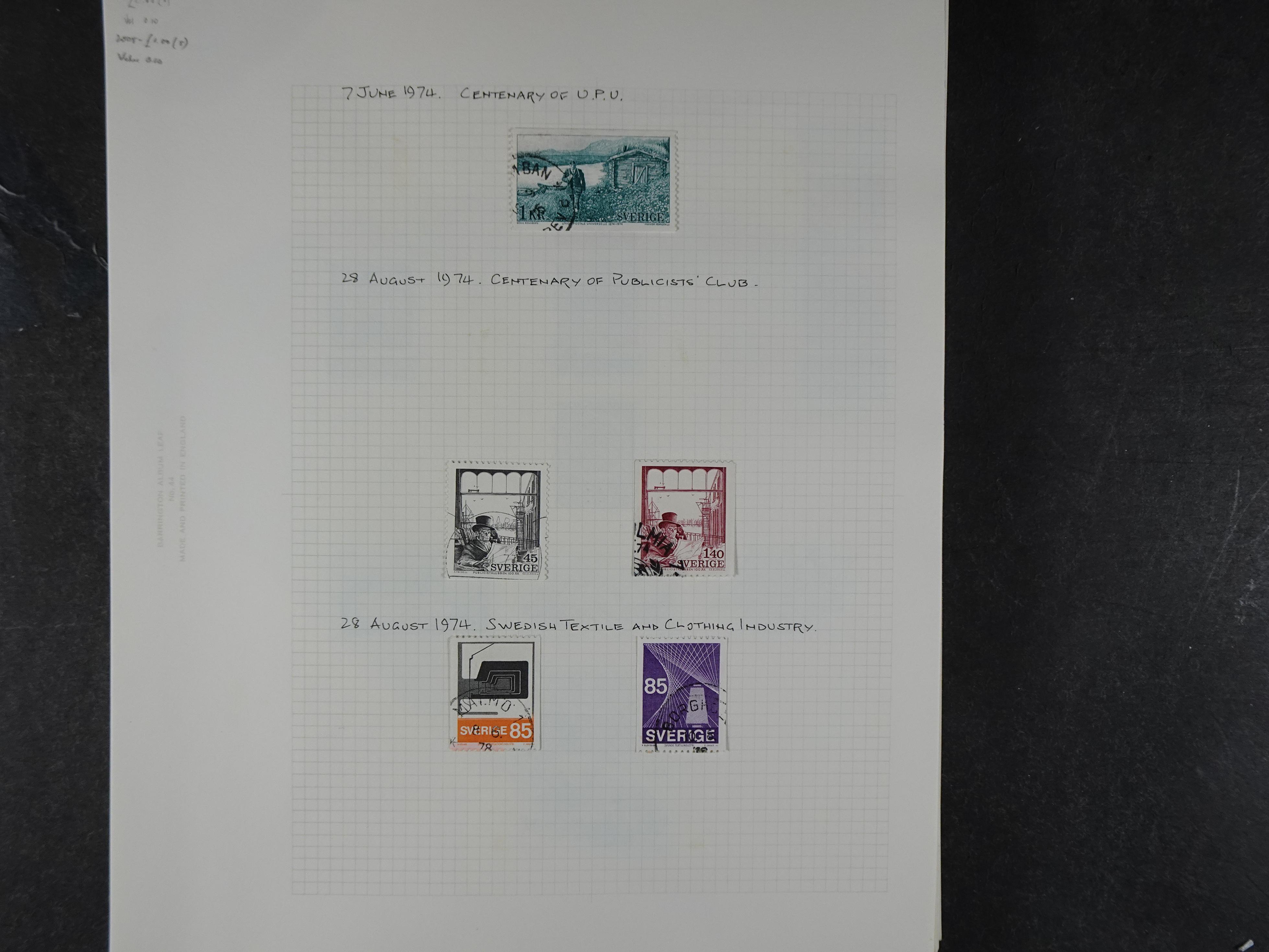 Verzameling met leuk klassiek op blanco albumblaadjes in 2 klembanden. 116